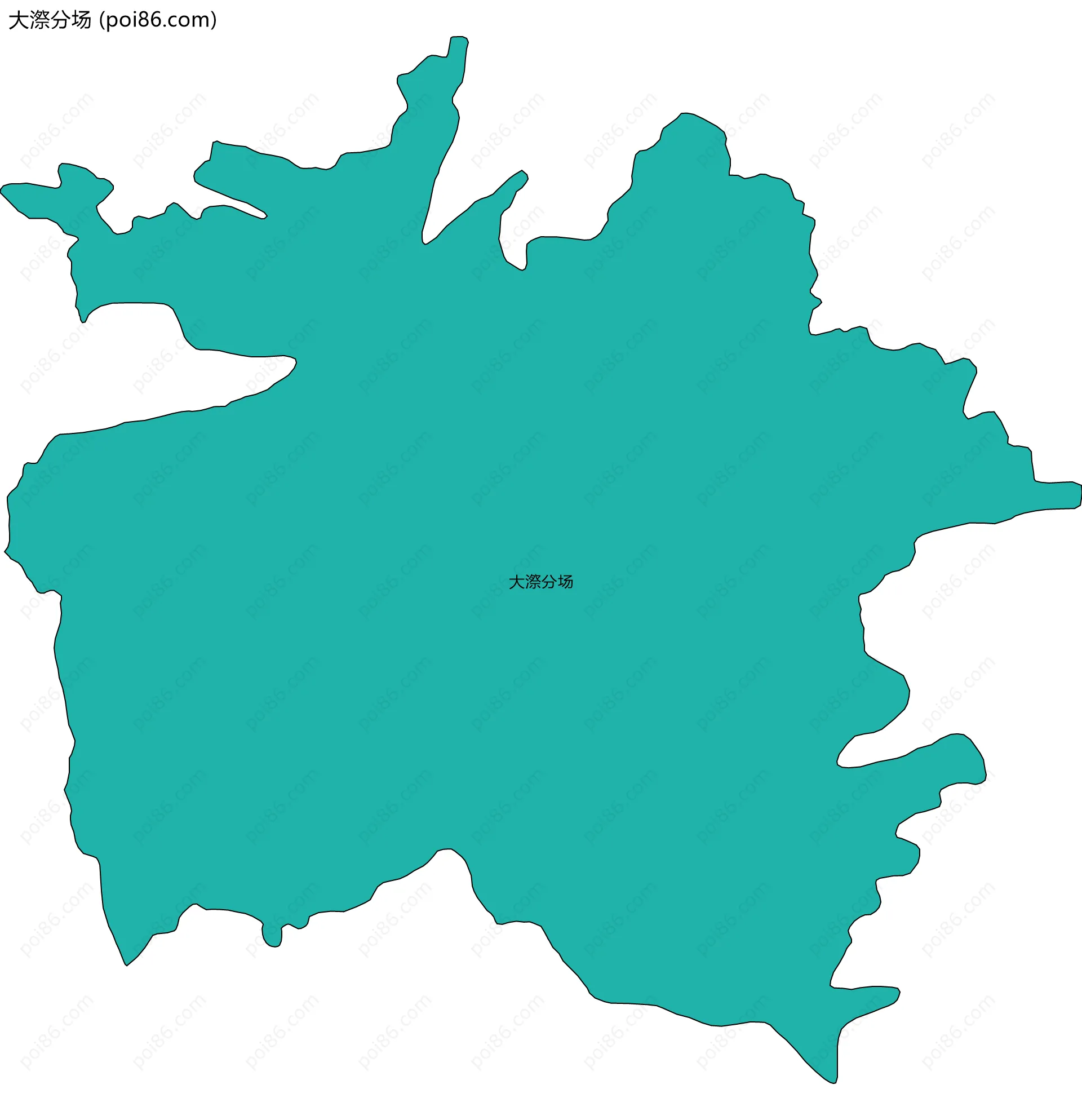 大漈分场边界地图