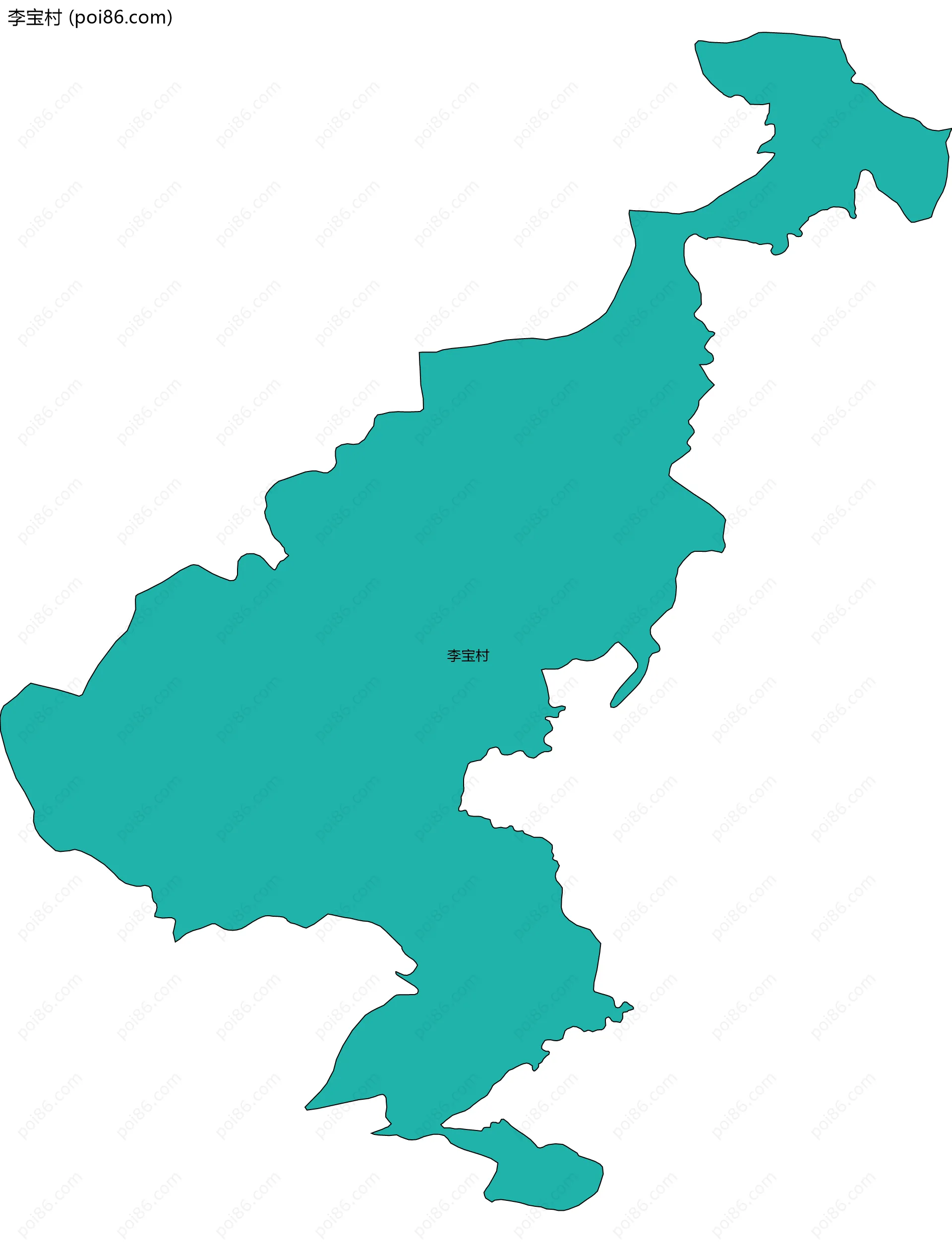 李宝村边界地图