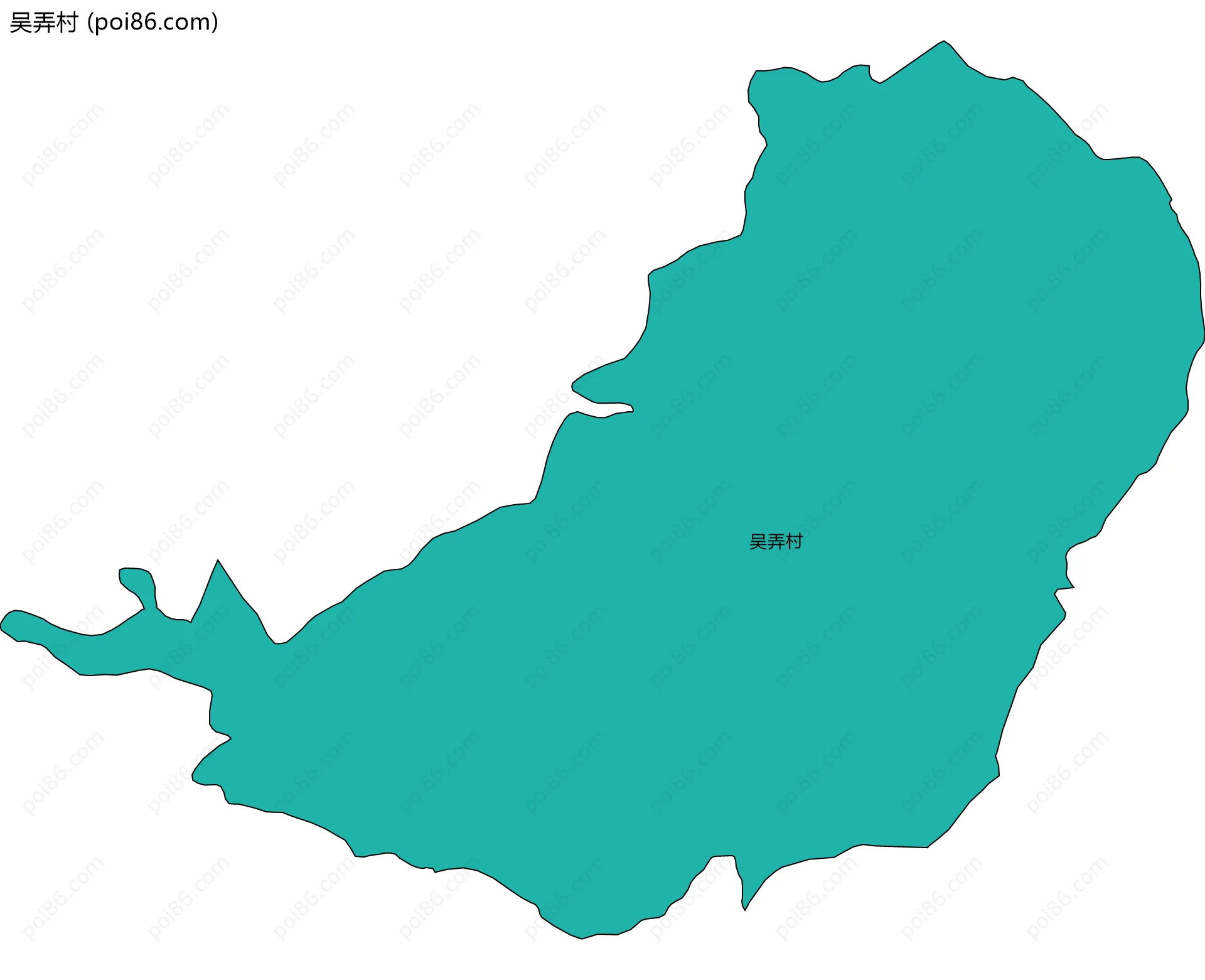 吴弄村边界地图