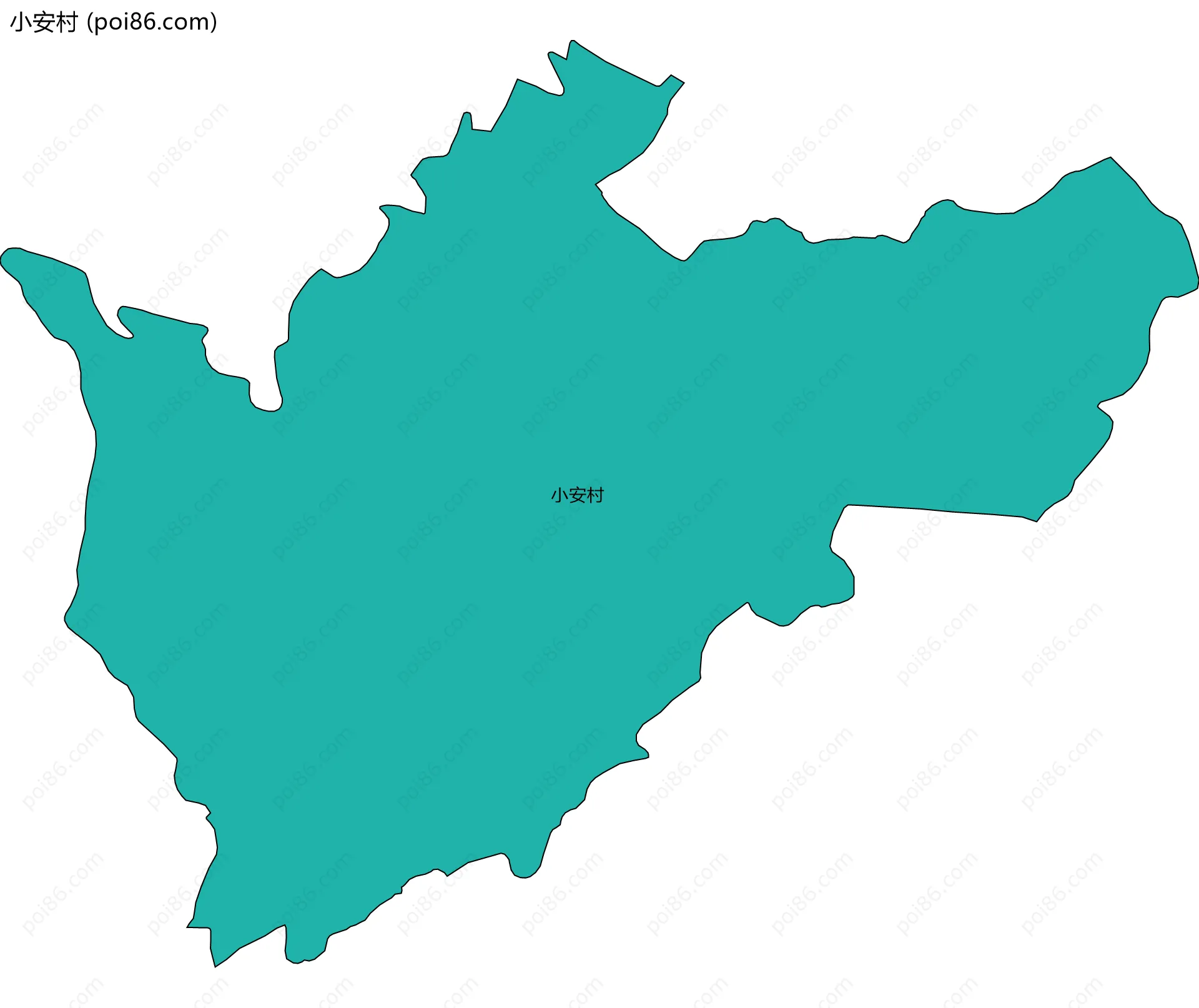 小安村边界地图