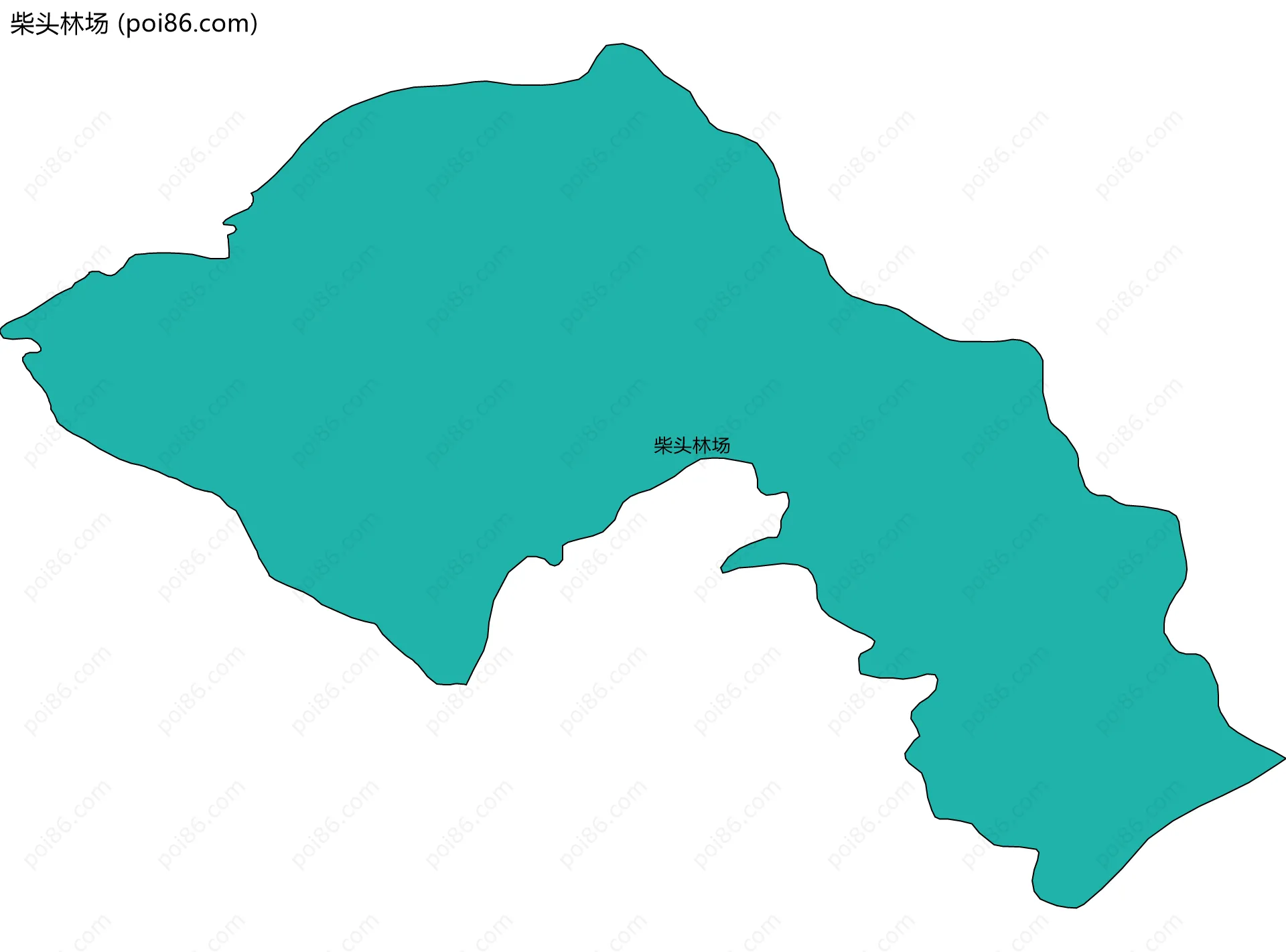 柴头林场边界地图