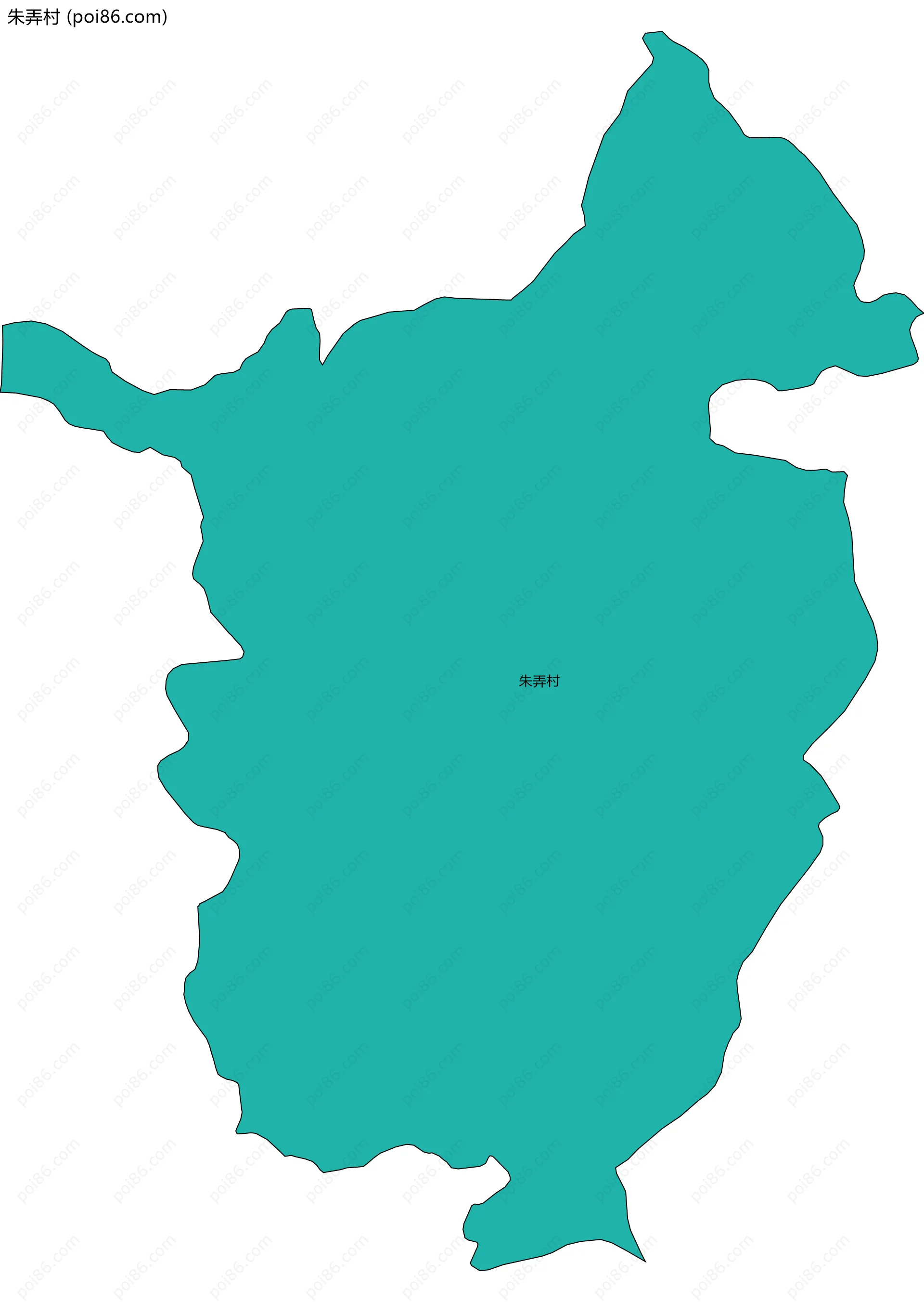 朱弄村边界地图