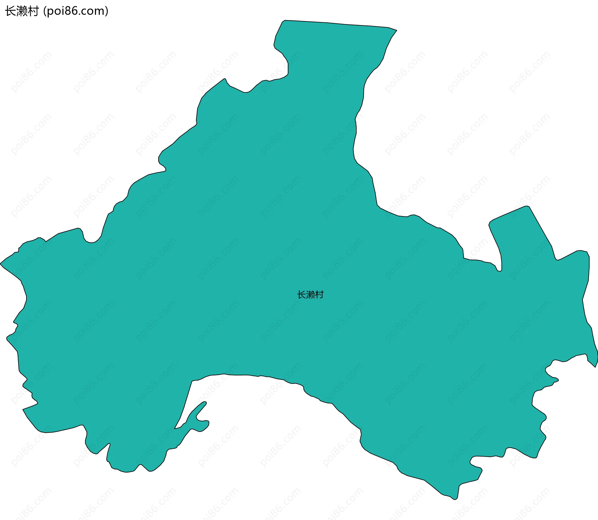 长濑村边界地图