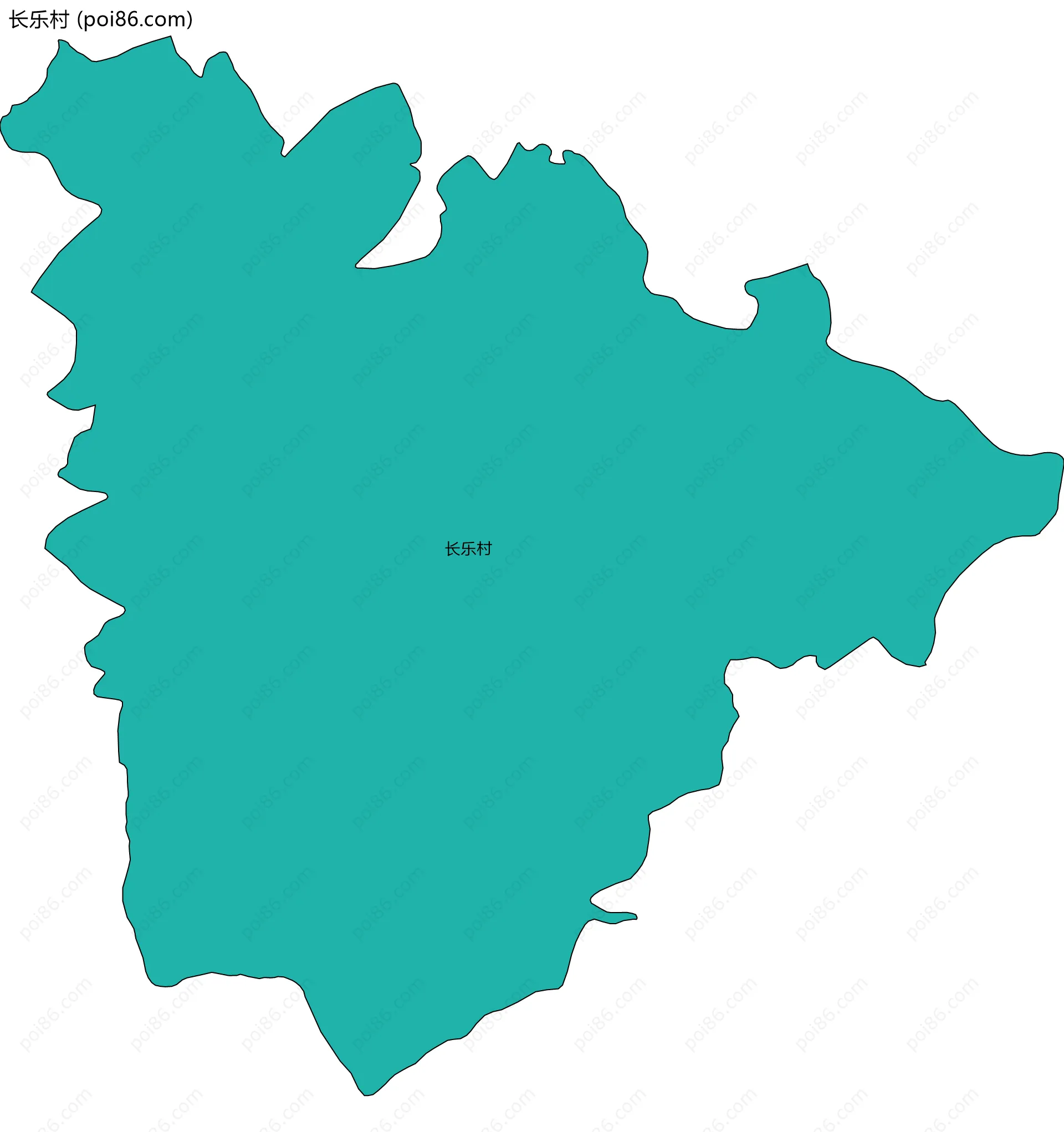 长乐村边界地图