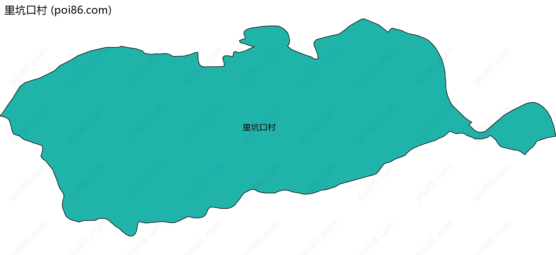 里坑口村边界地图