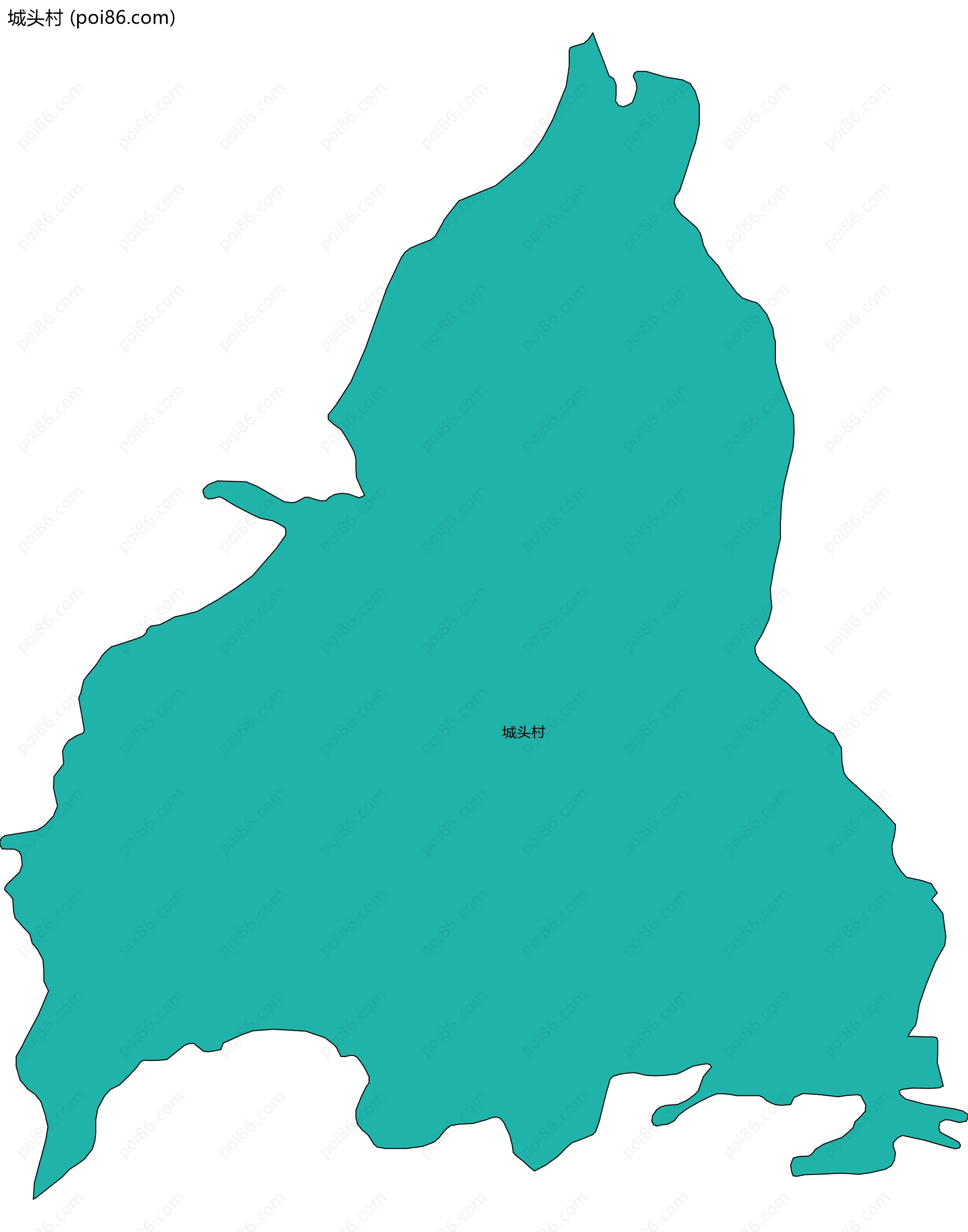 城头村边界地图