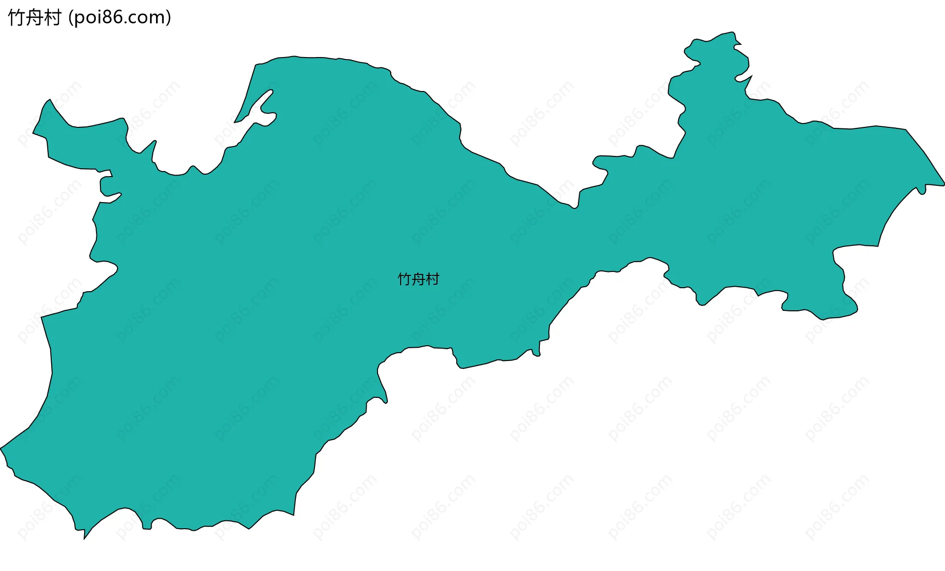 竹舟村边界地图