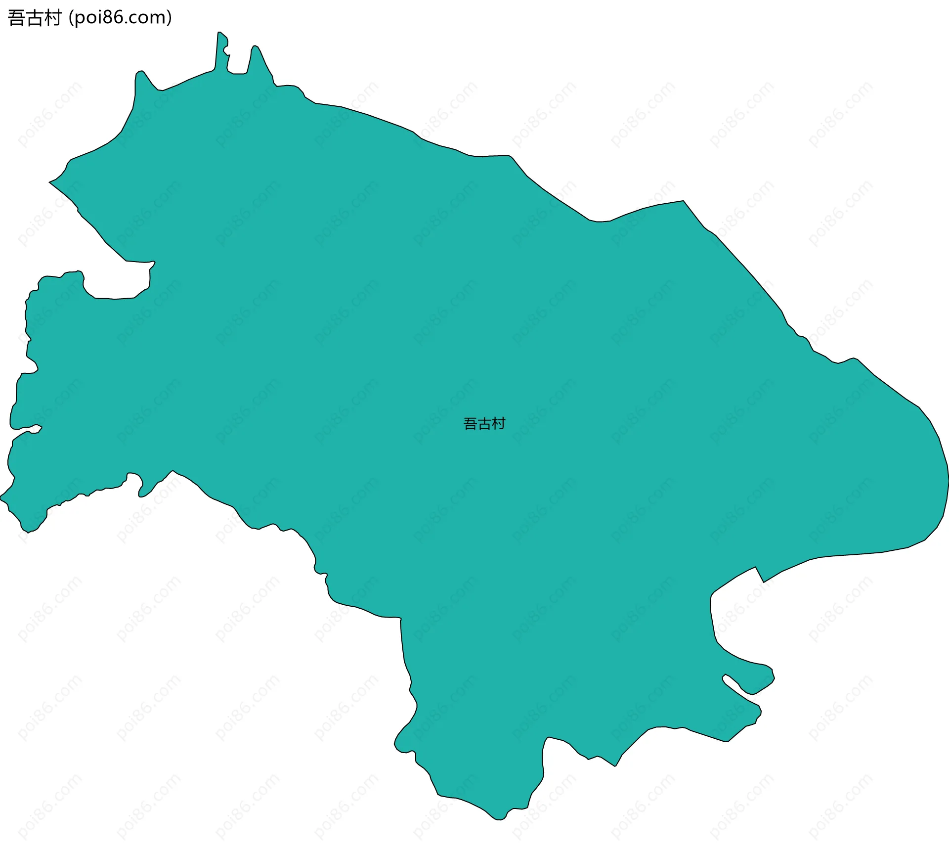 吾古村边界地图