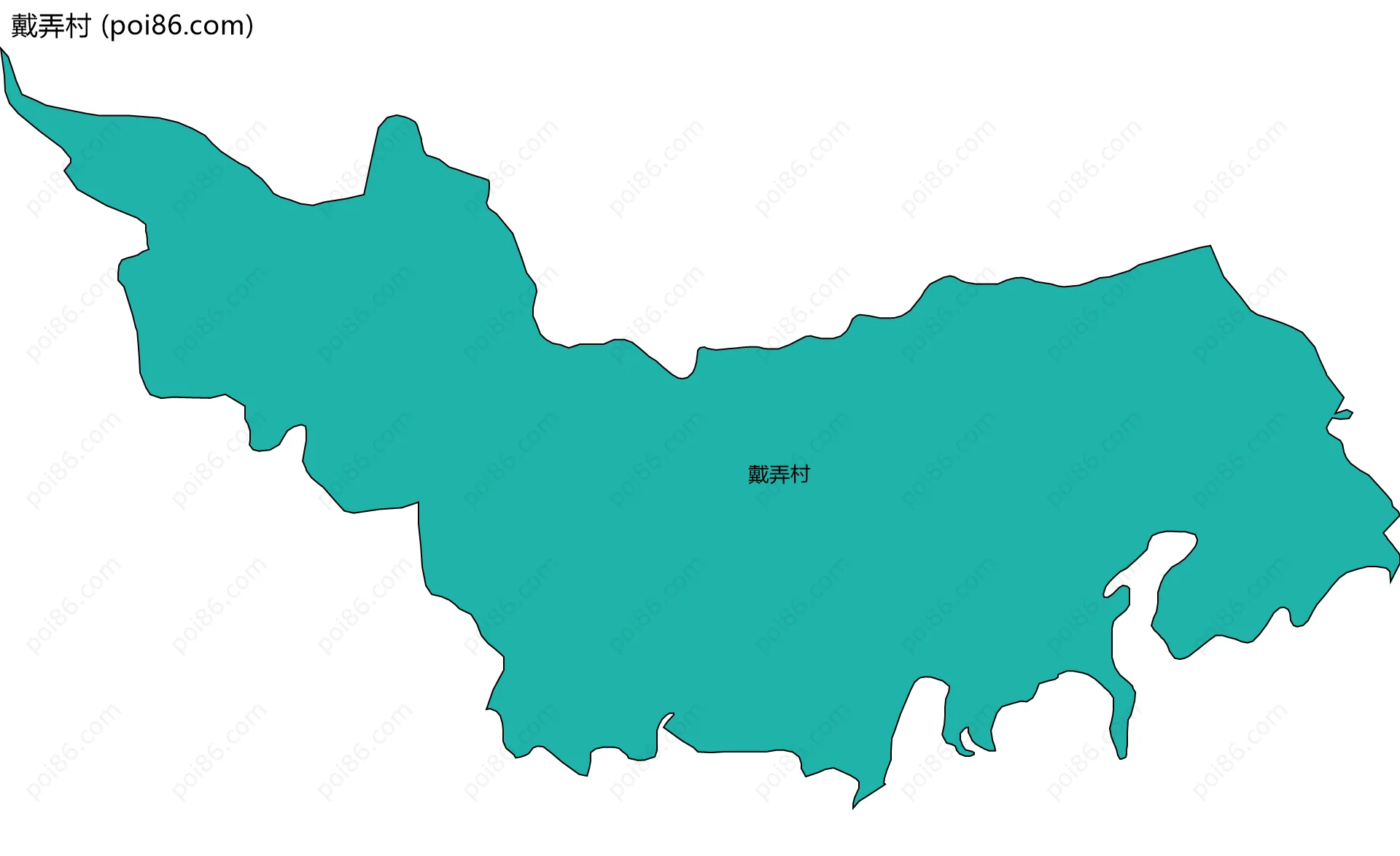 戴弄村边界地图