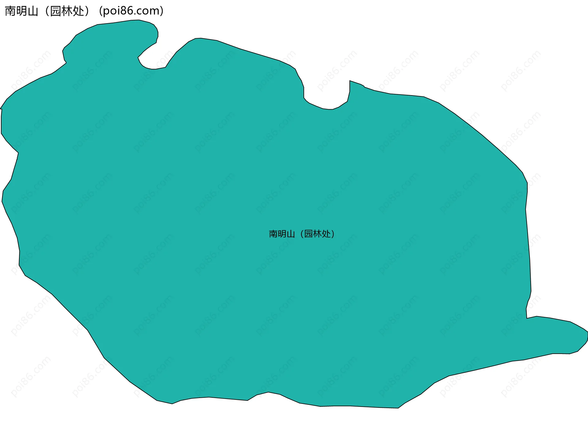 南明山（园林处）边界地图