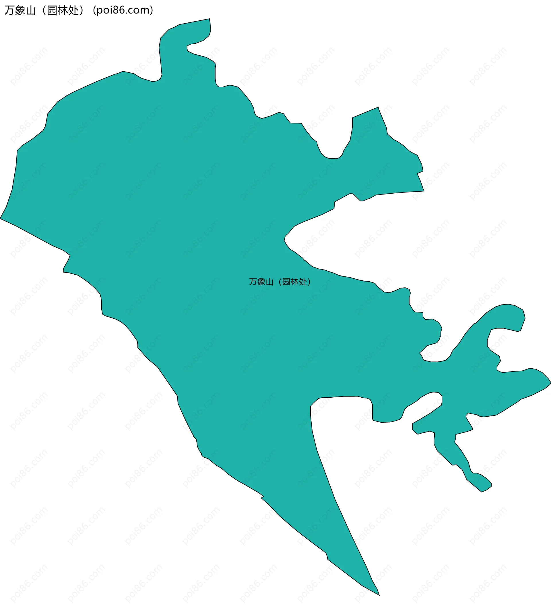 万象山（园林处）边界地图