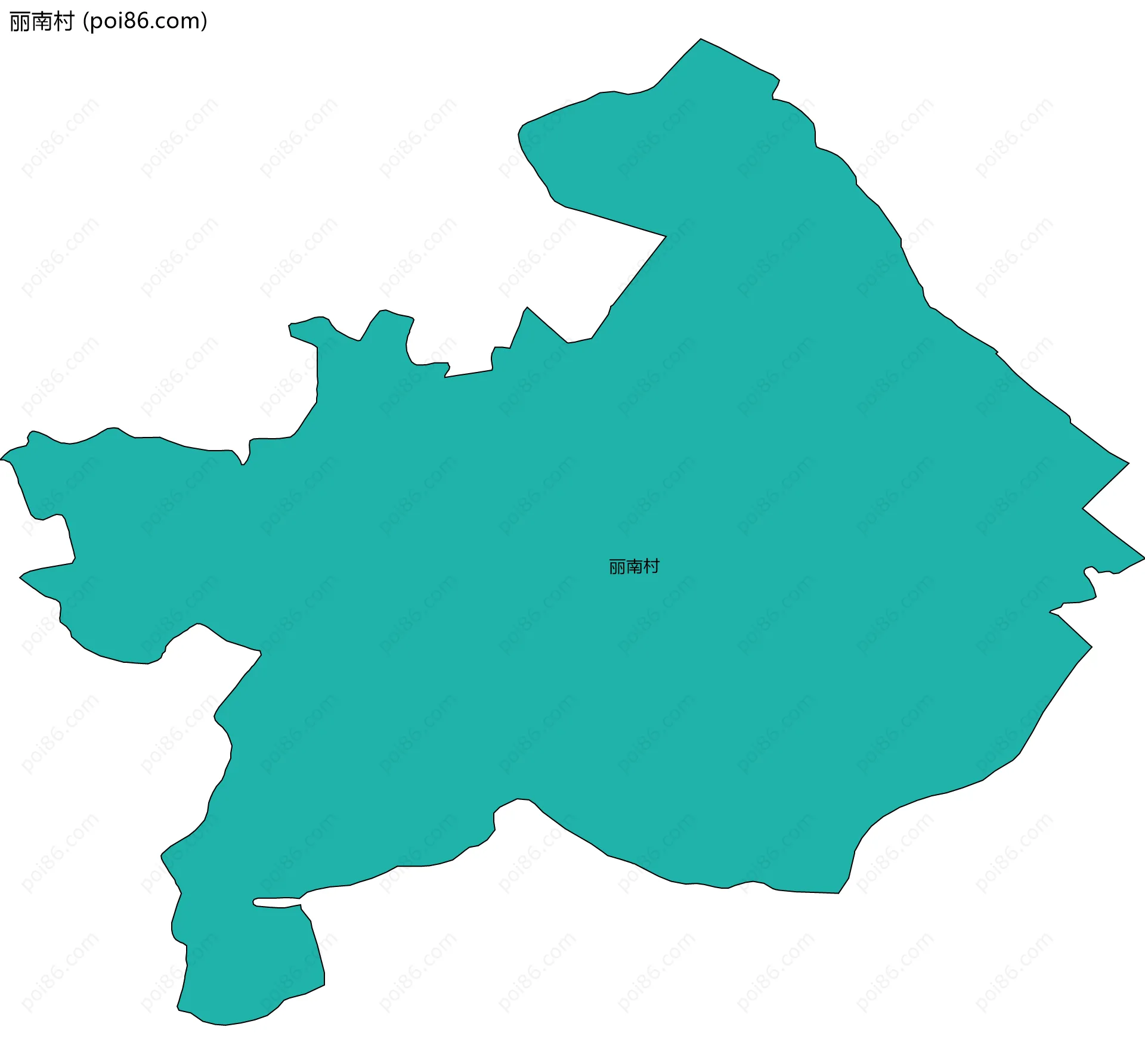 丽南村边界地图