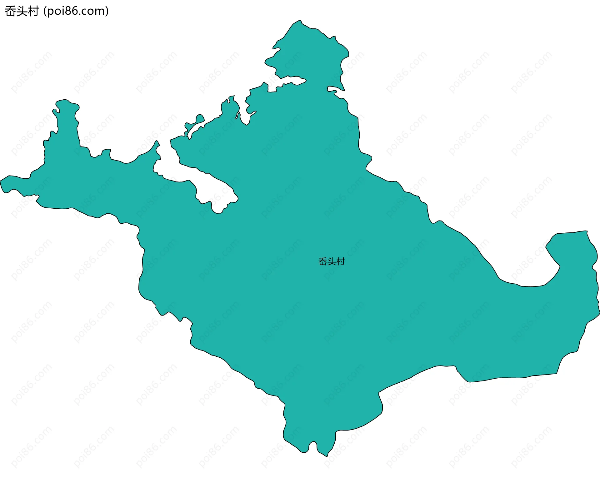 岙头村边界地图