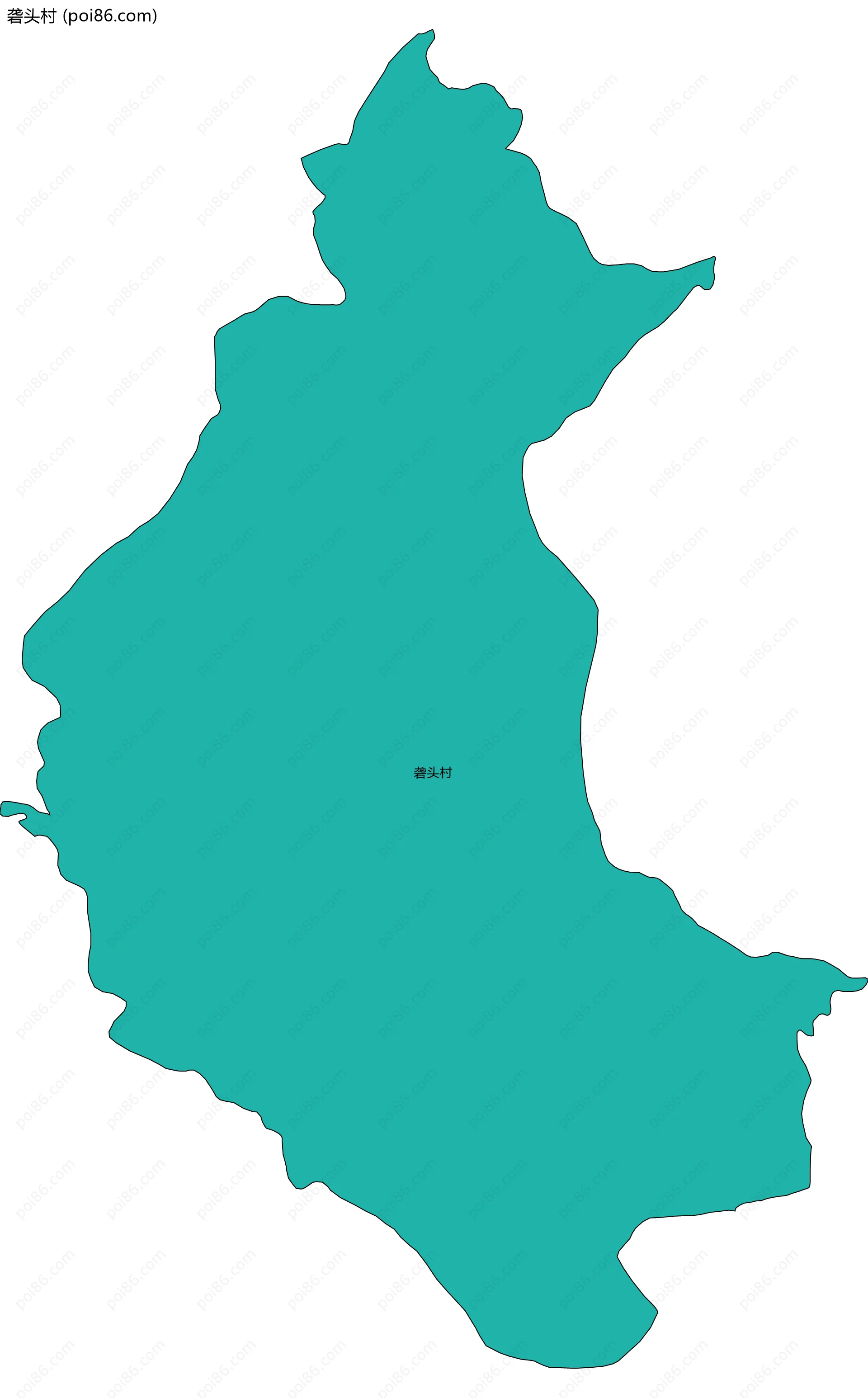 砻头村边界地图