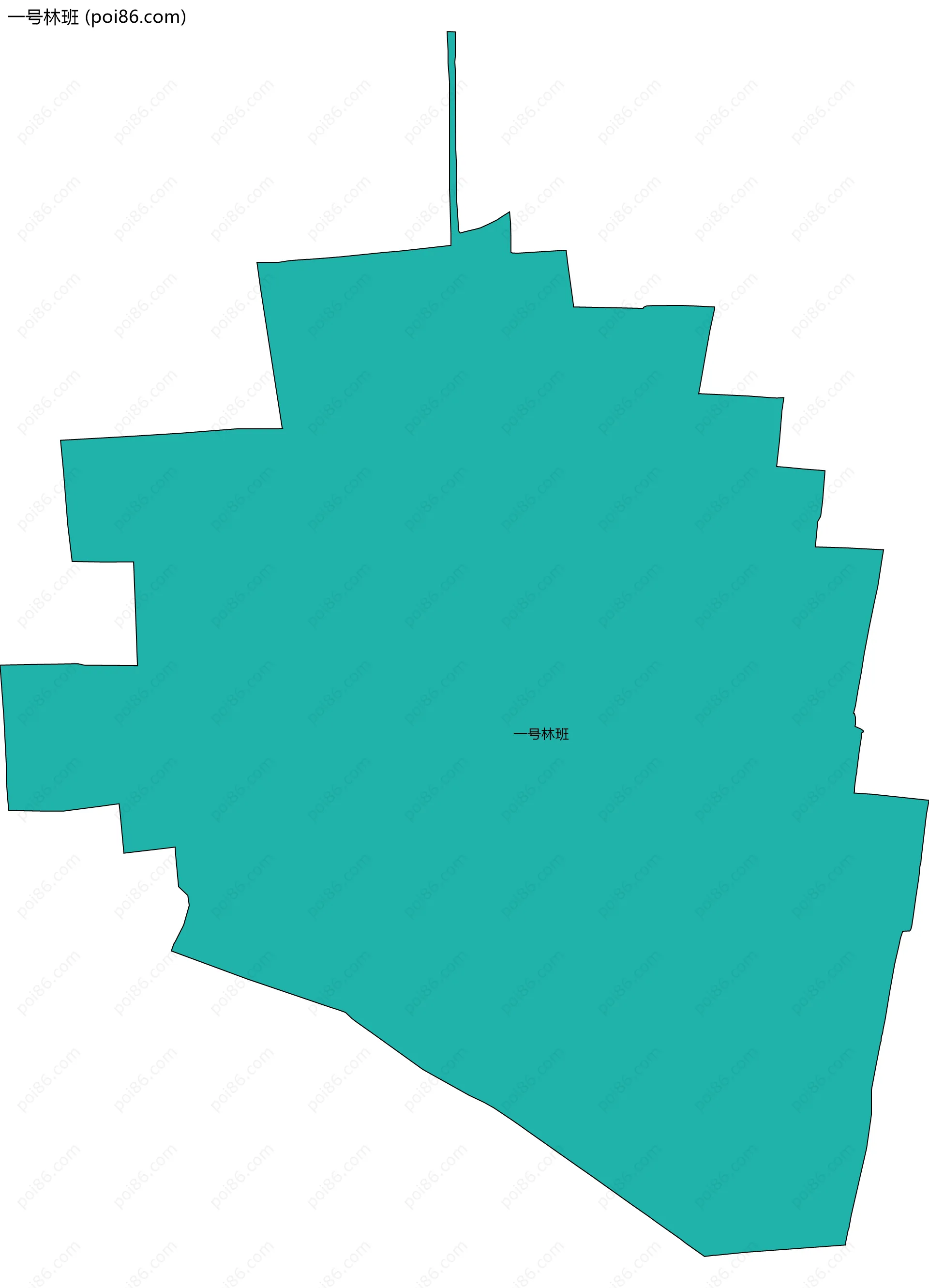 一号林班边界地图