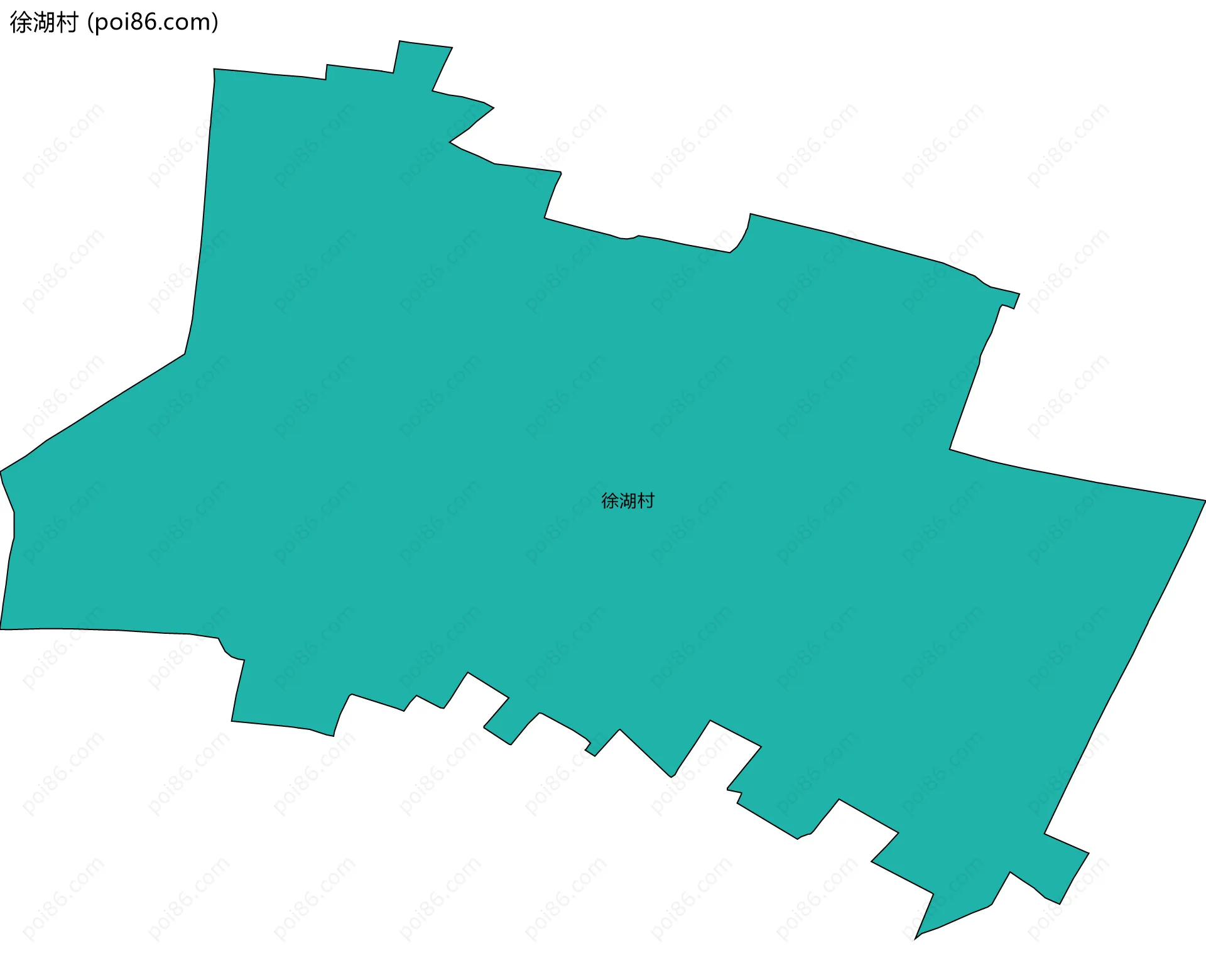 徐湖村边界地图