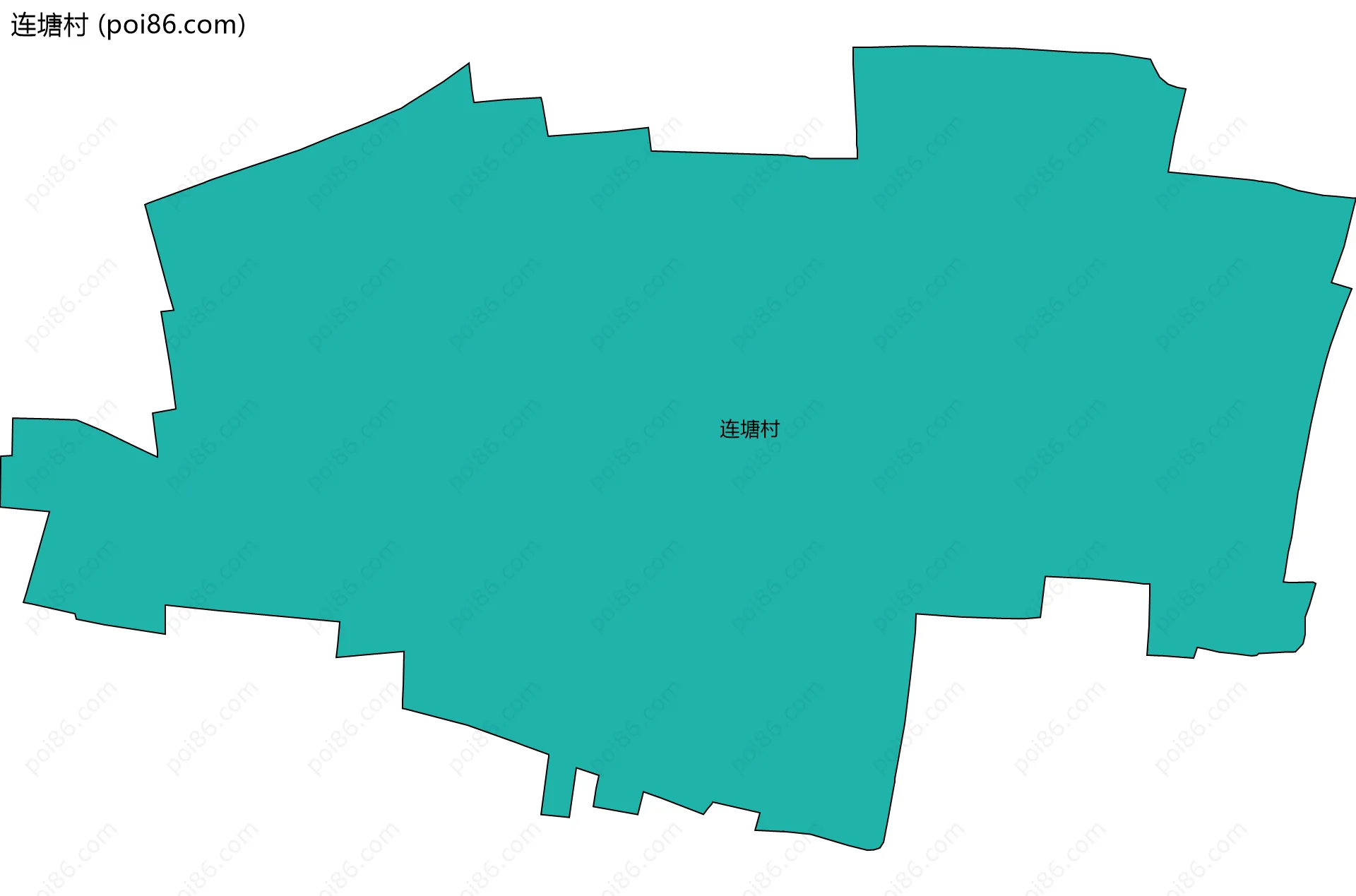 连塘村边界地图