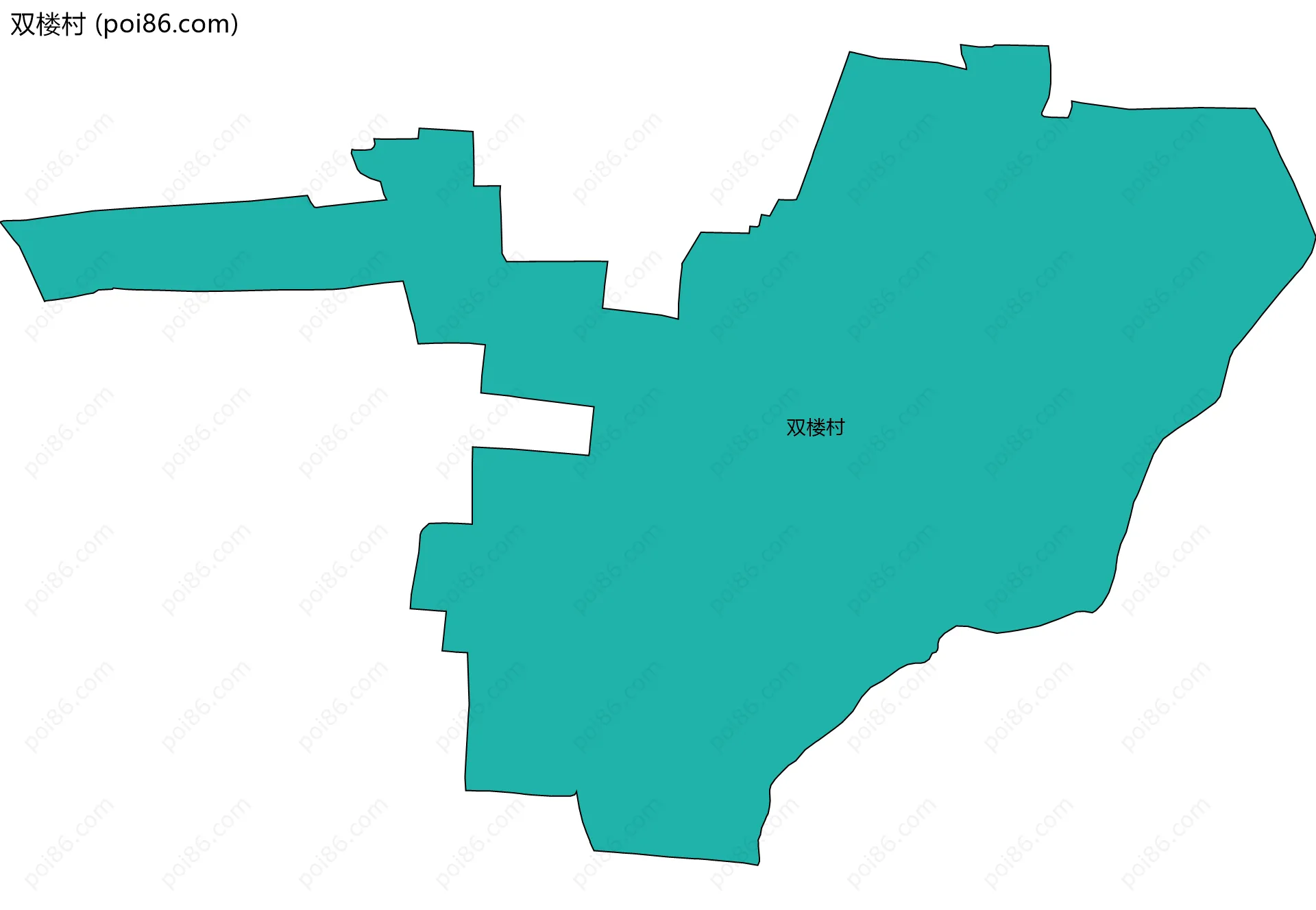 双楼村边界地图