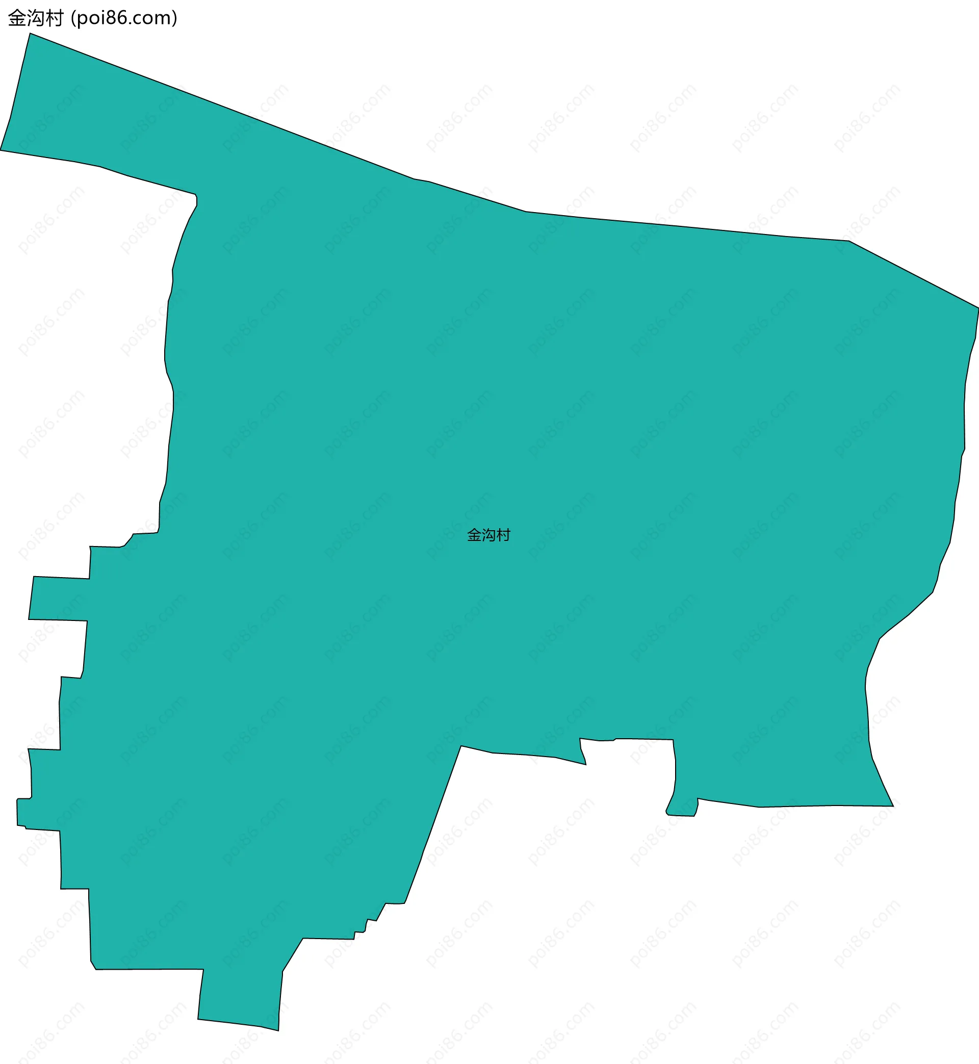 金沟村边界地图