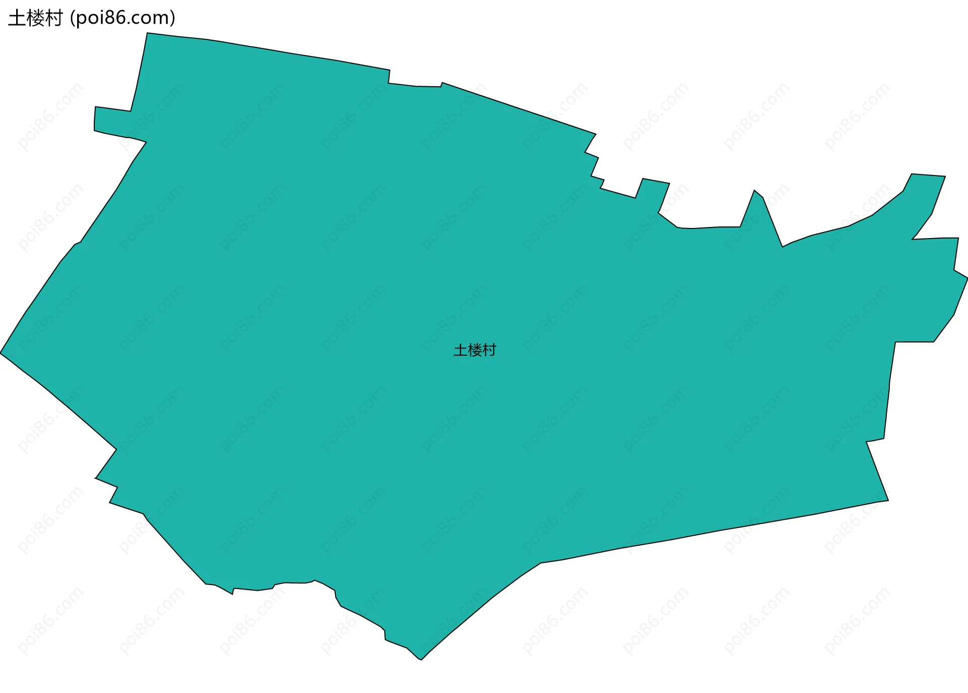 土楼村边界地图