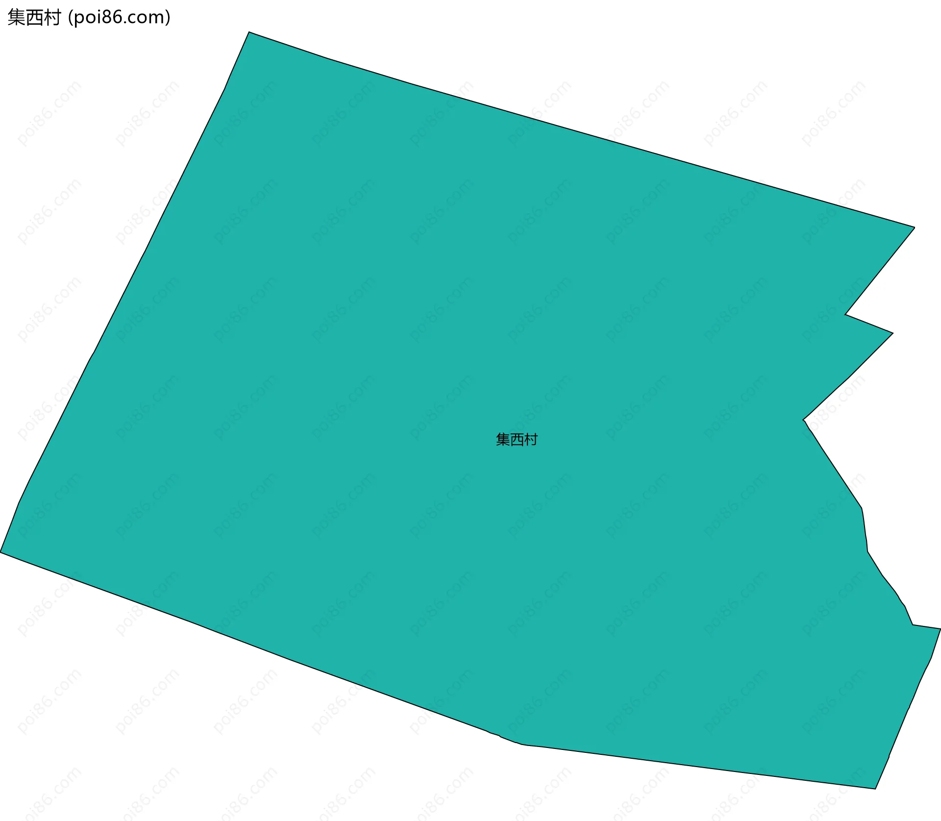 集西村边界地图