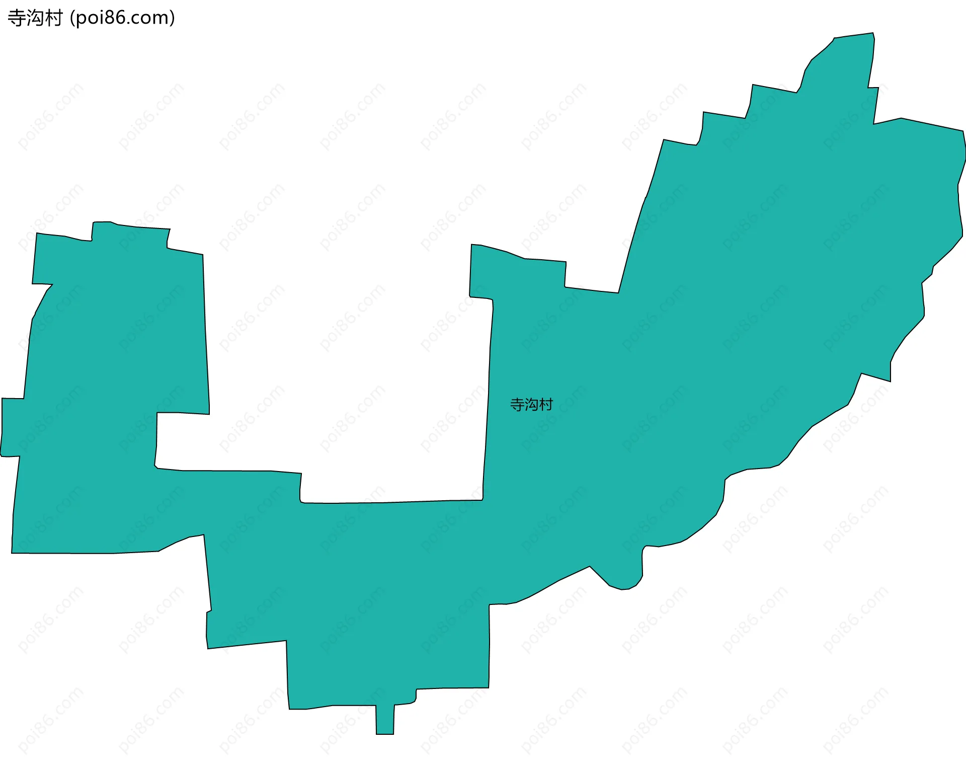寺沟村边界地图
