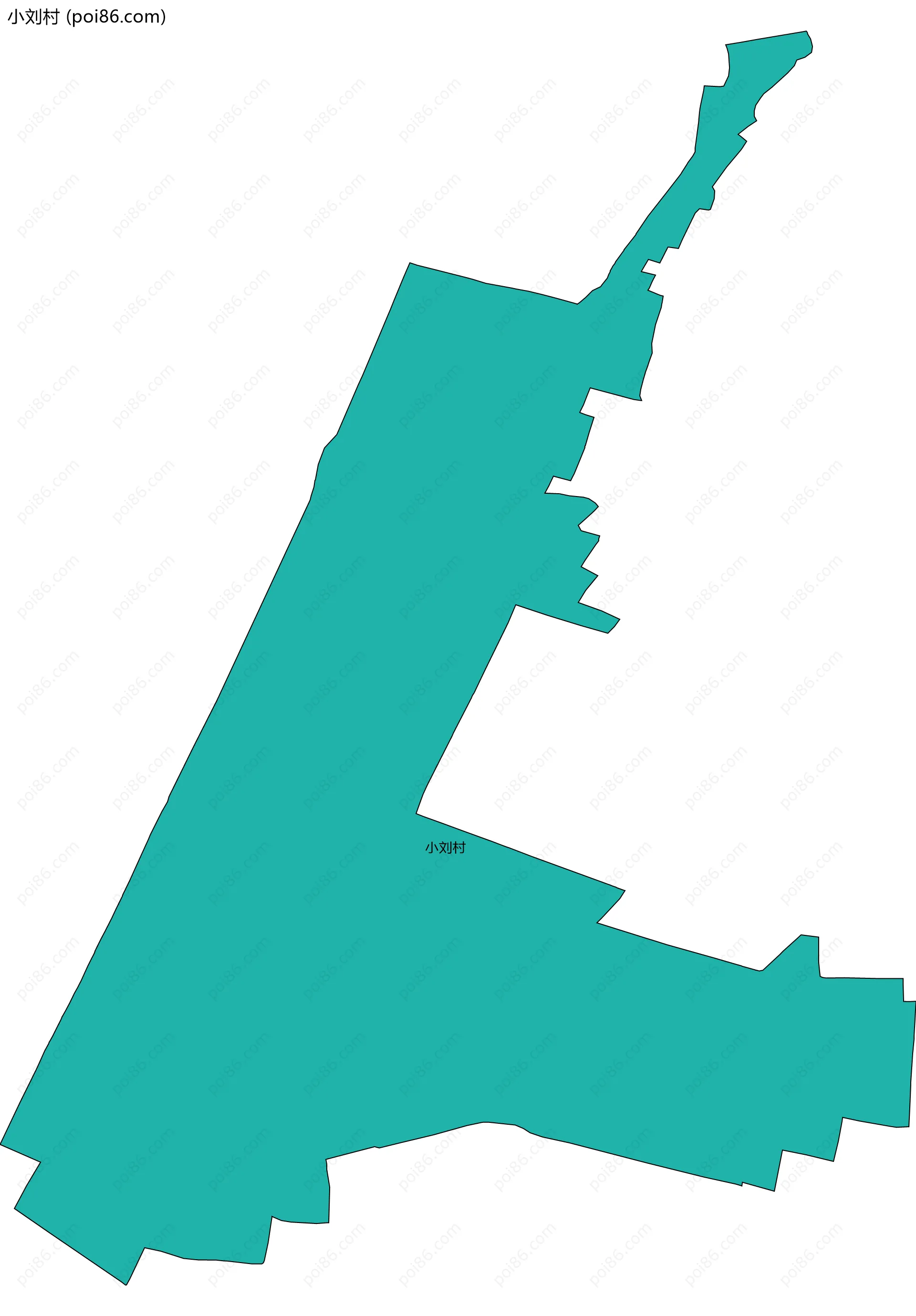 小刘村边界地图