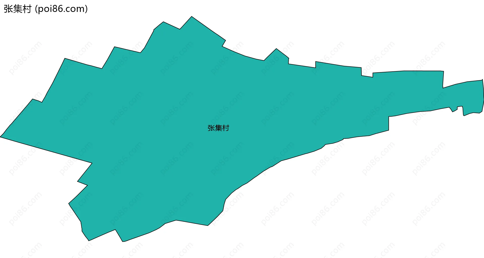 张集村边界地图