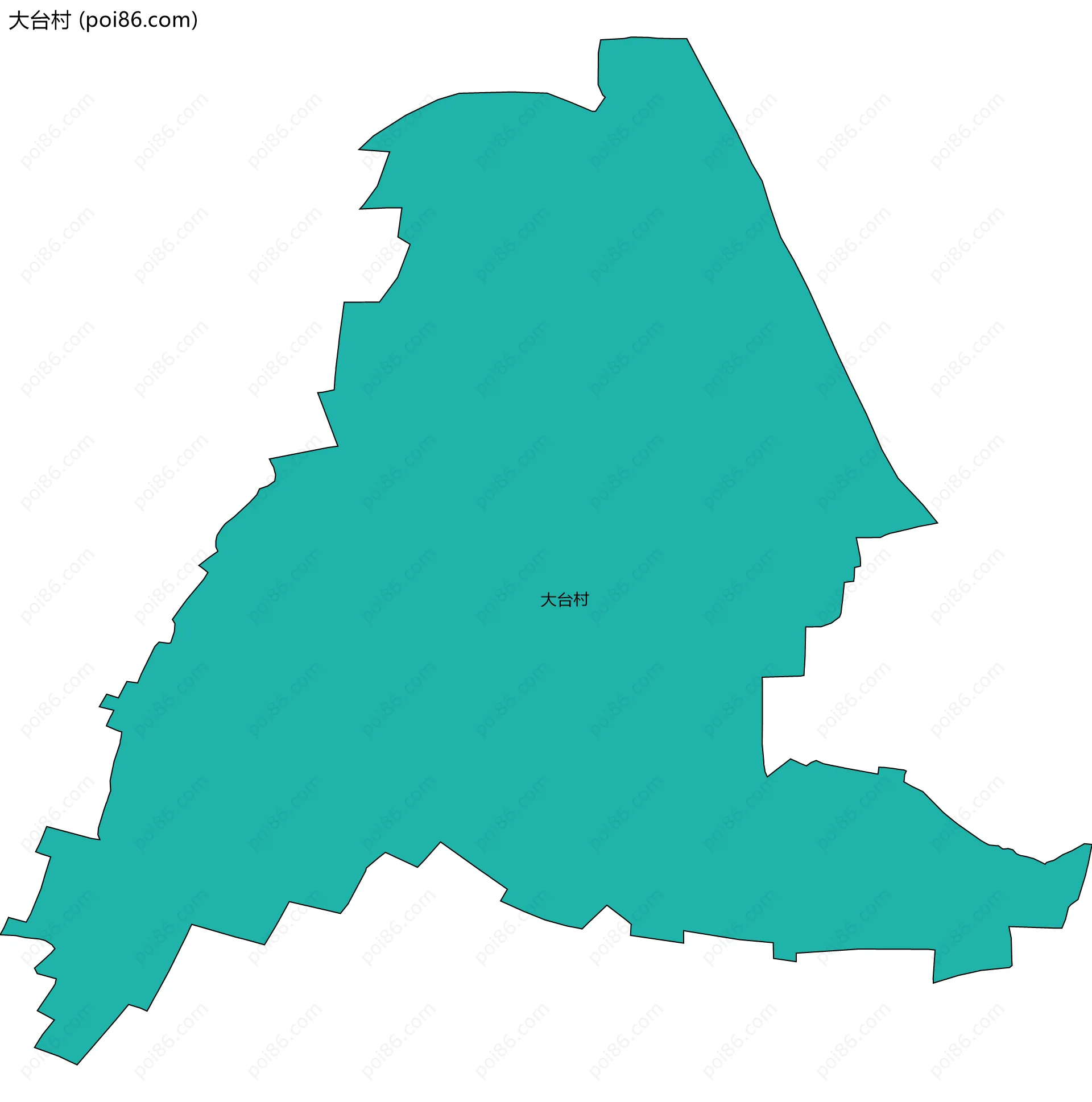 大台村边界地图