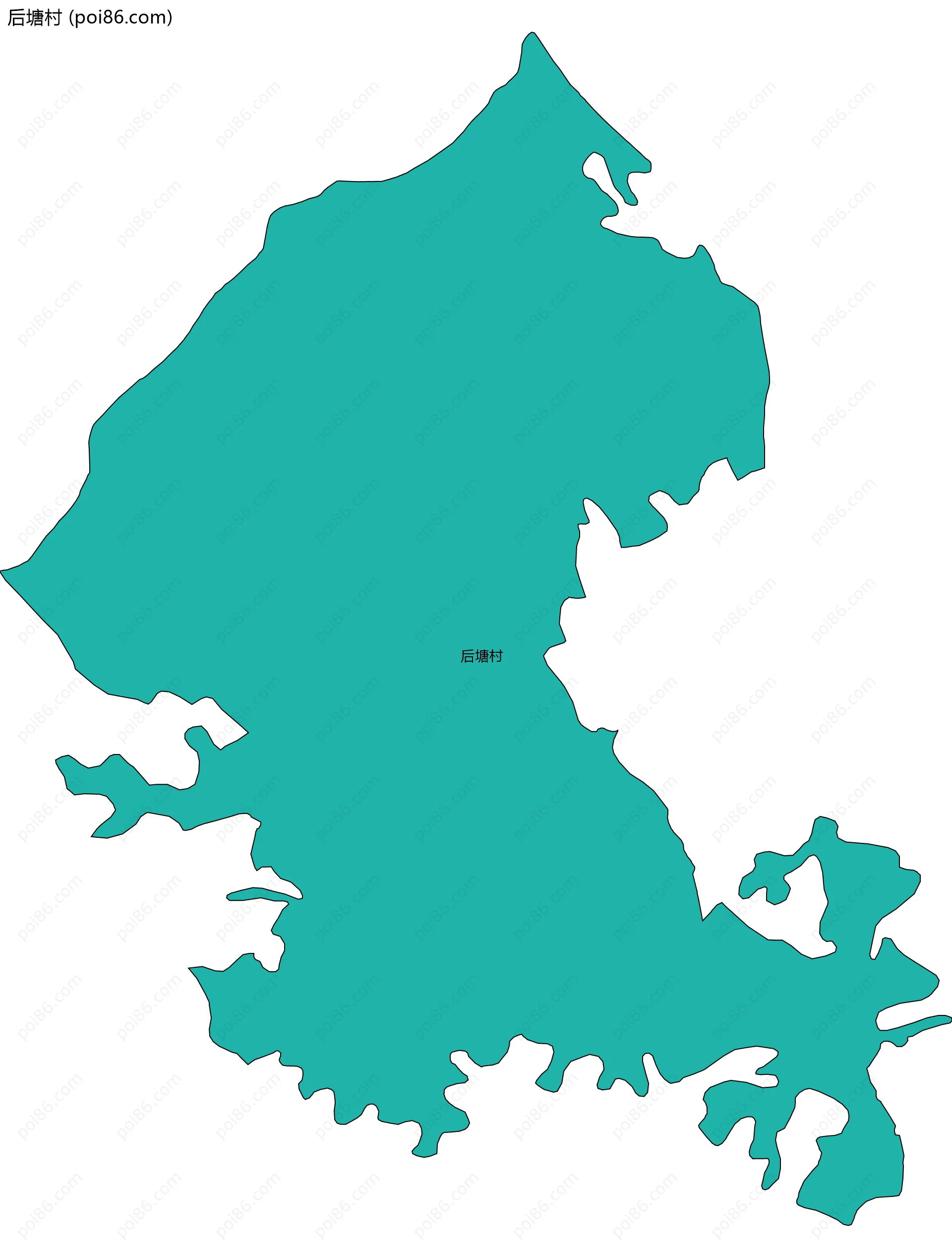 后塘村边界地图