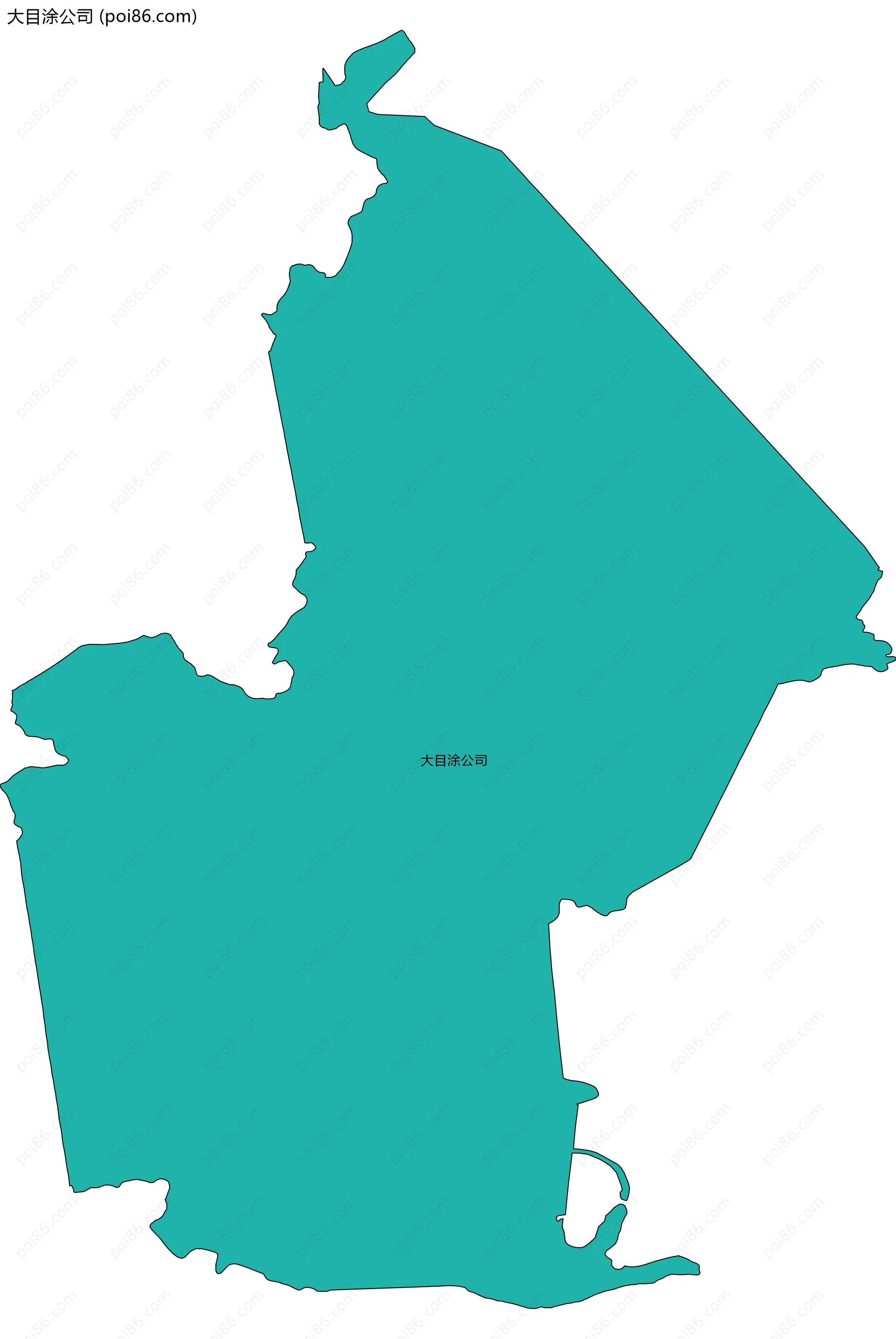 大目涂公司边界地图