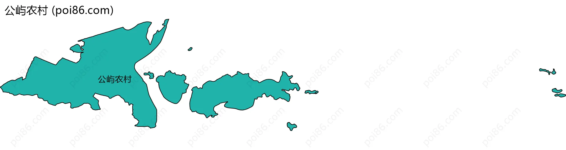 公屿农村边界地图