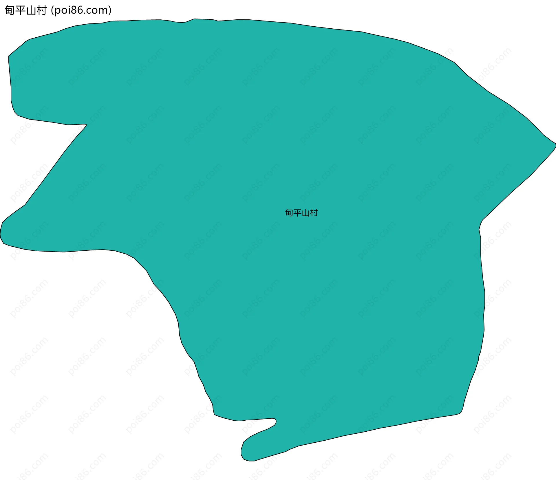 甸平山村边界地图