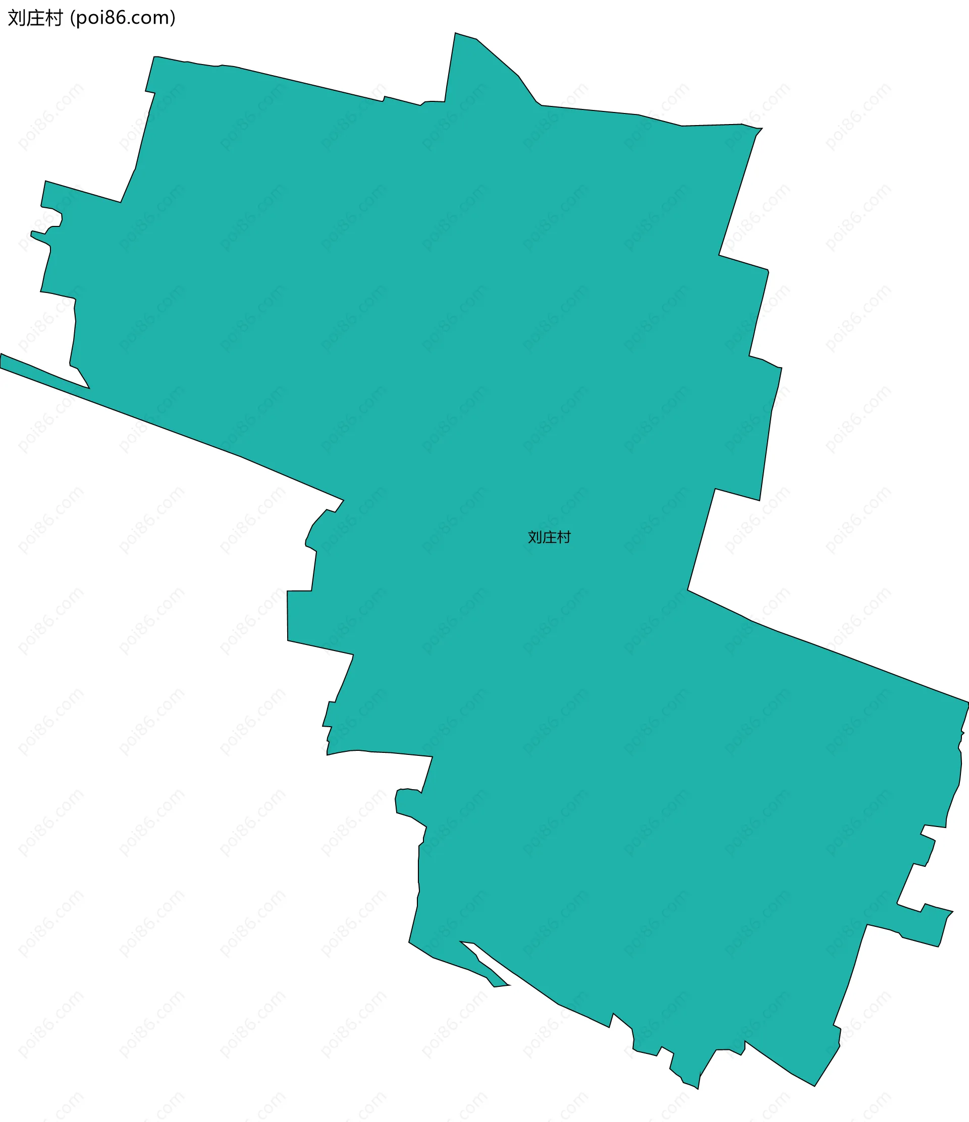 刘庄村边界地图