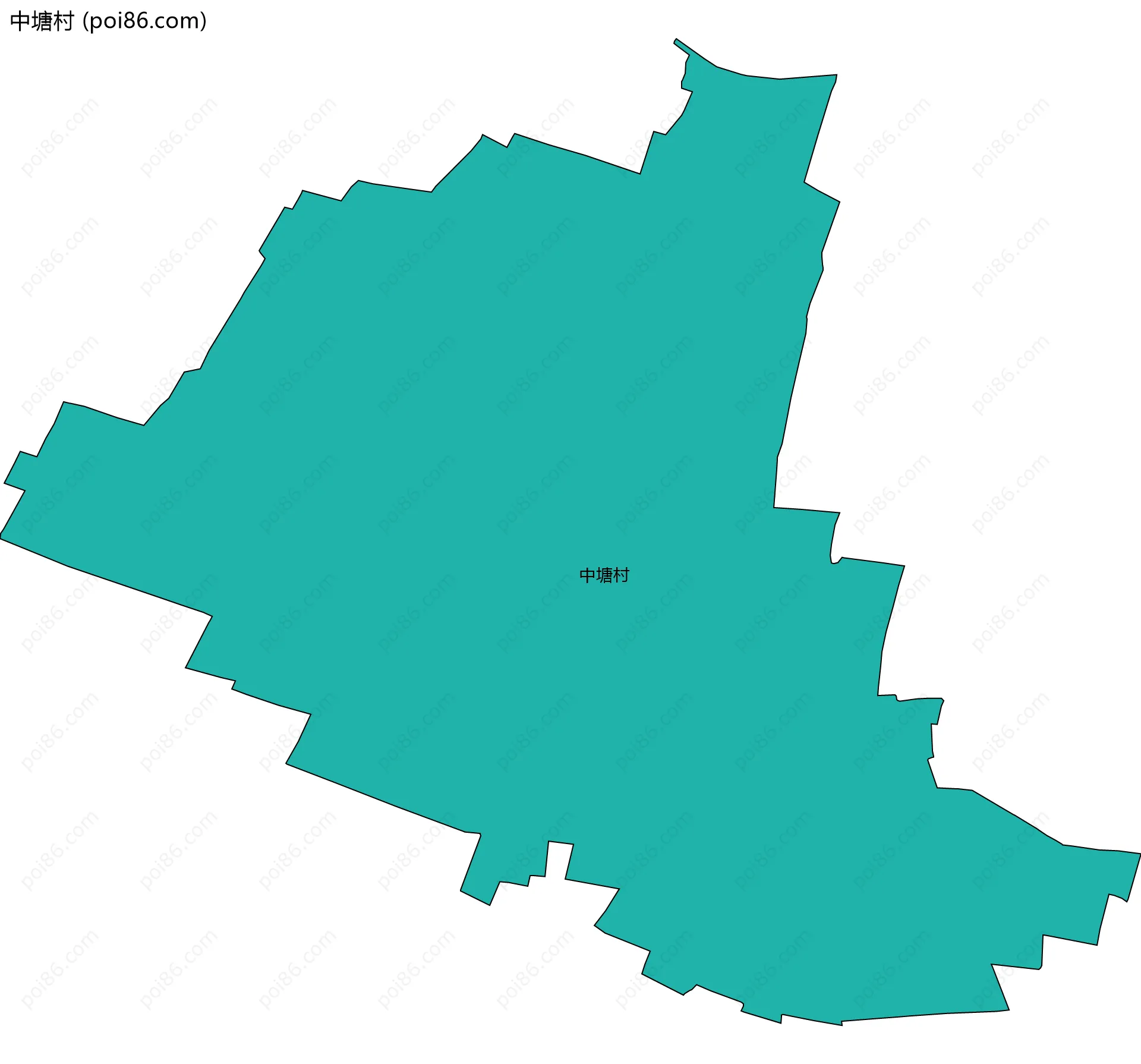 中塘村边界地图