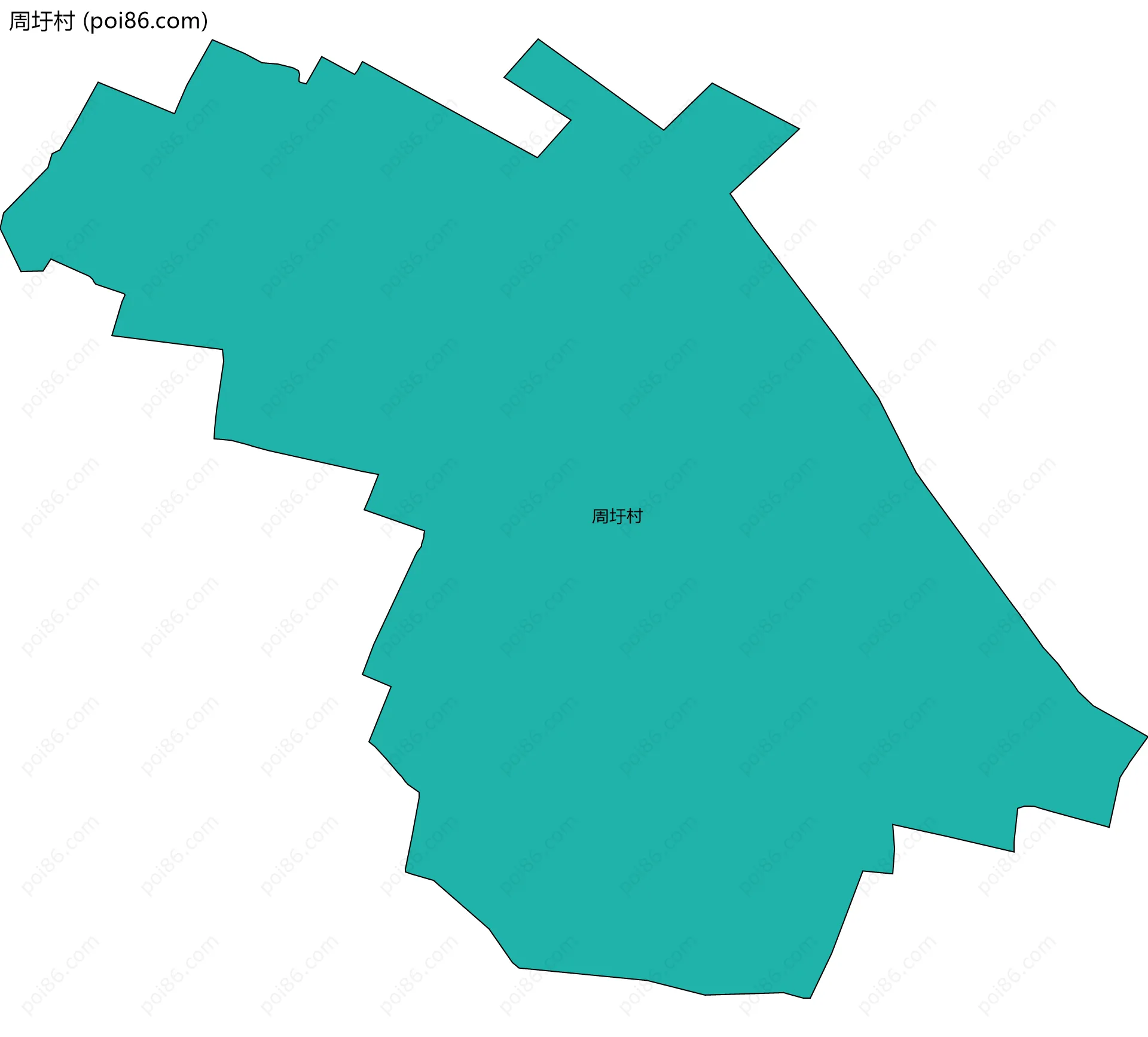 周圩村边界地图