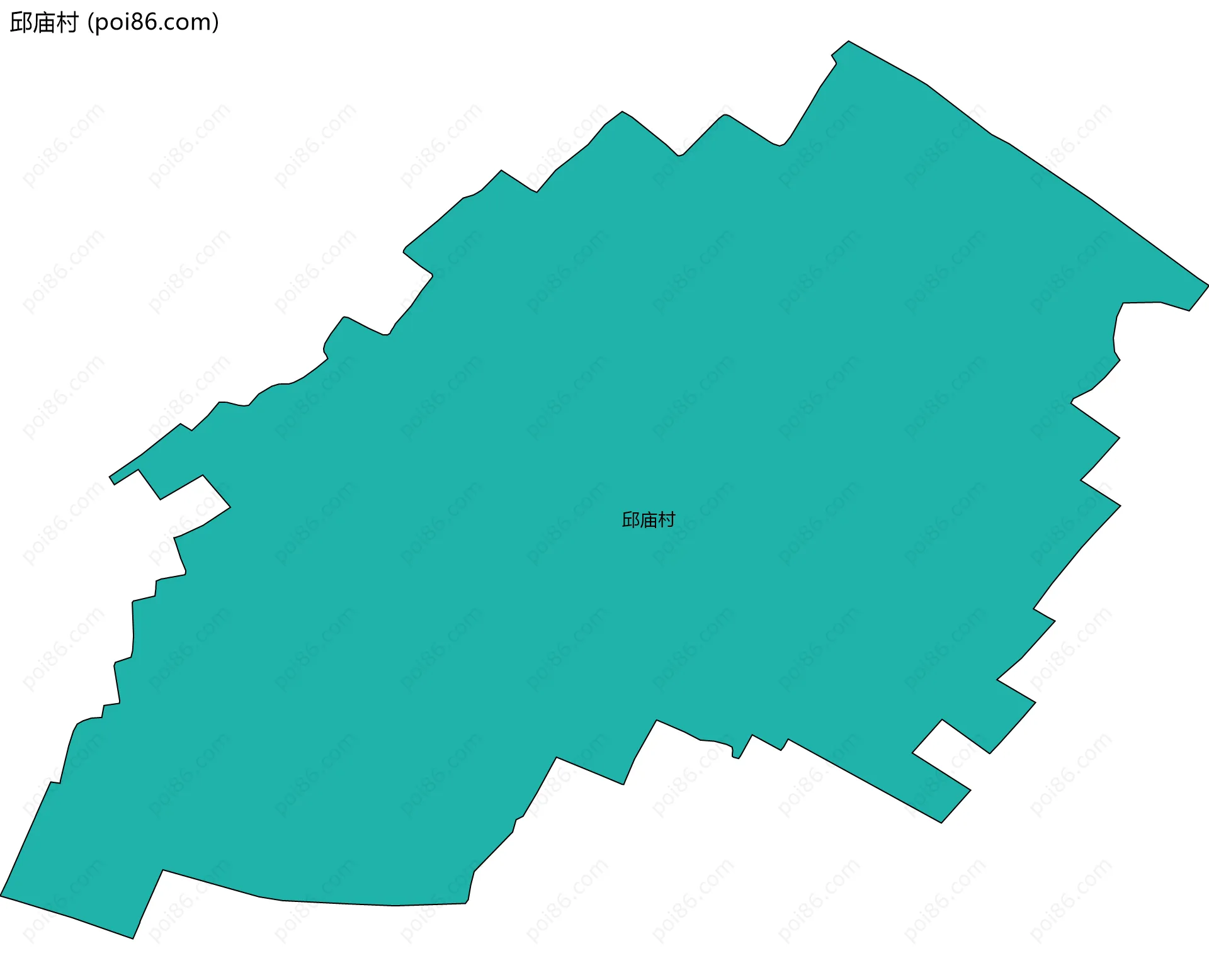 邱庙村边界地图