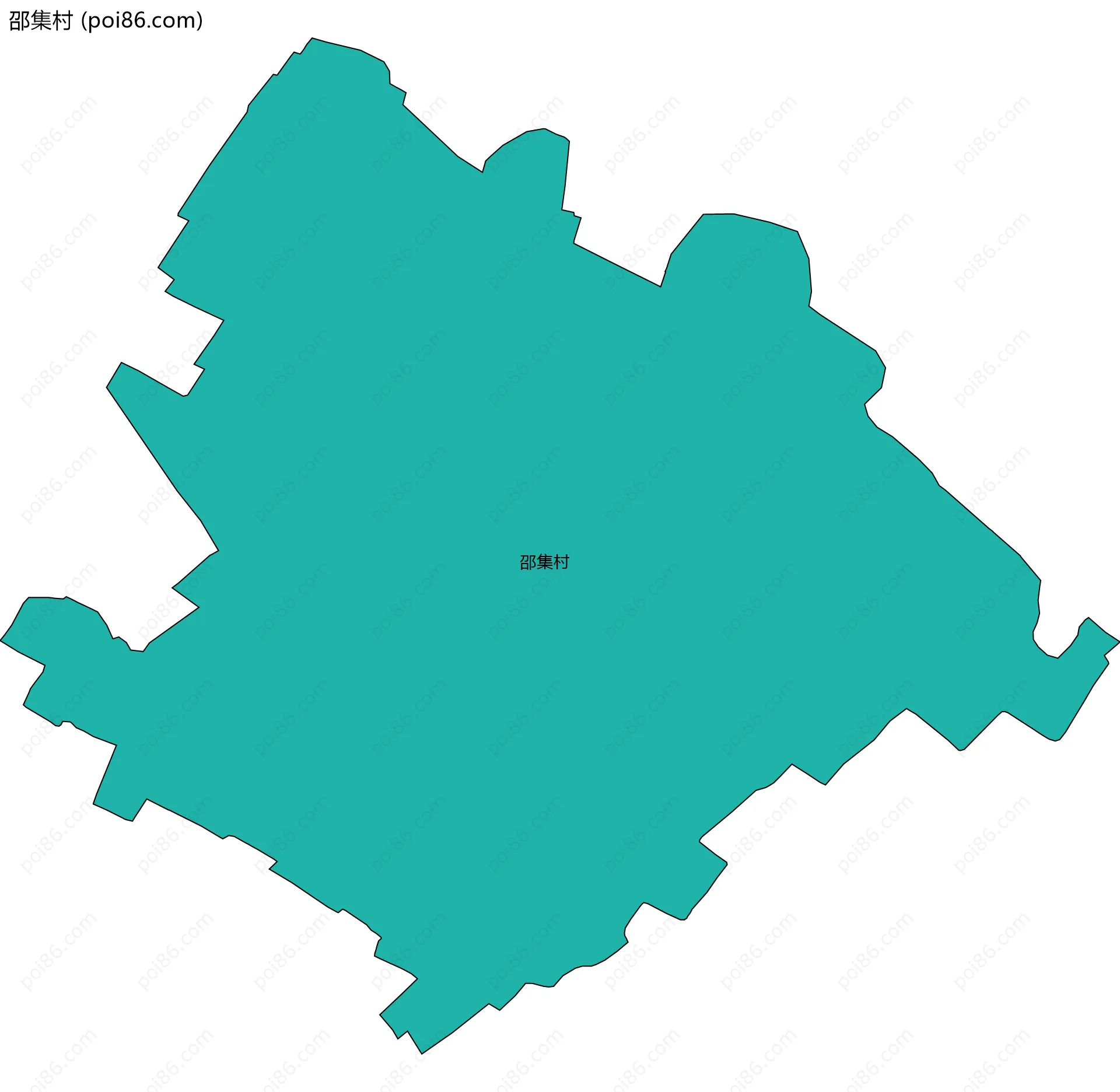 邵集村边界地图