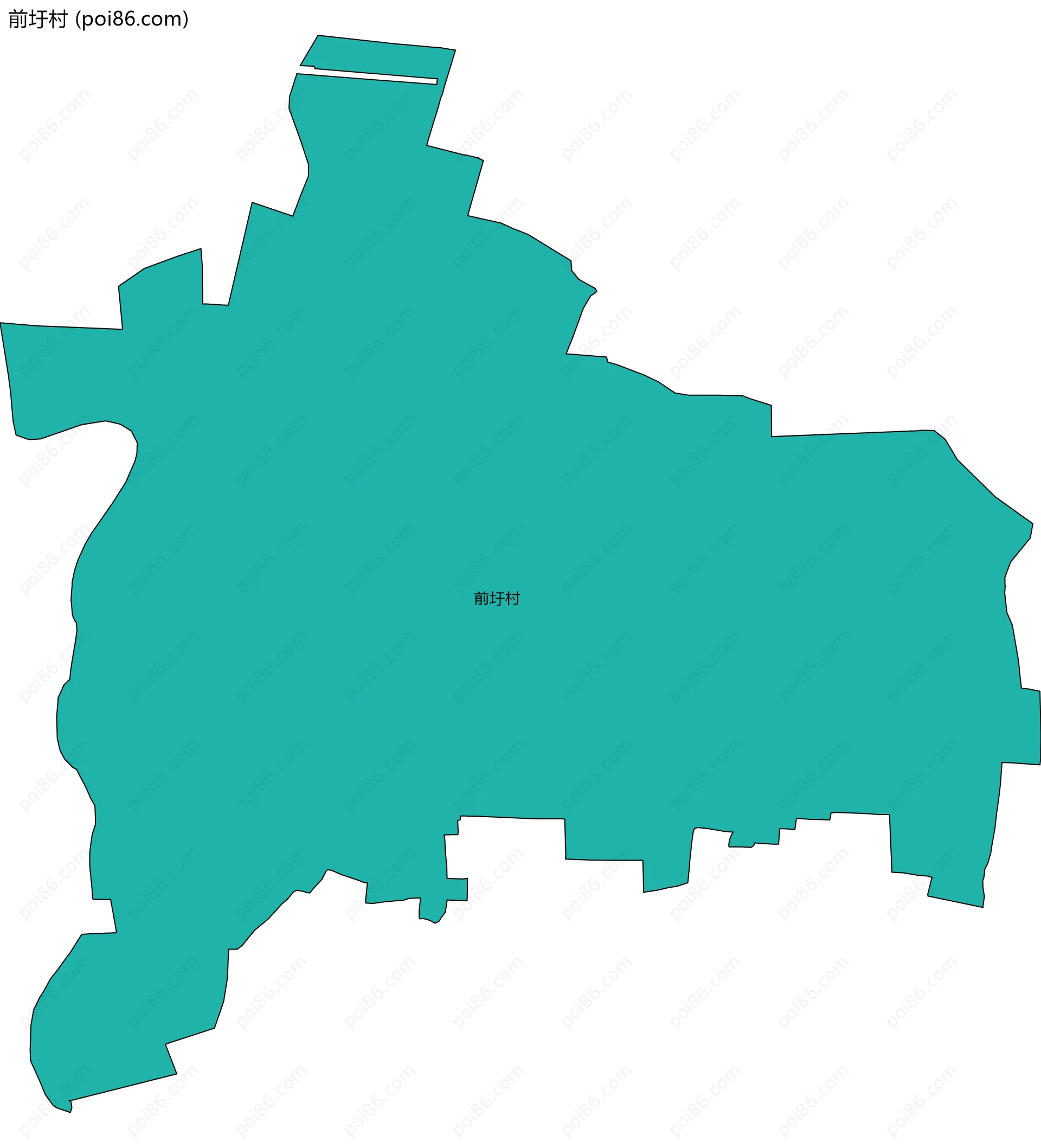 前圩村边界地图