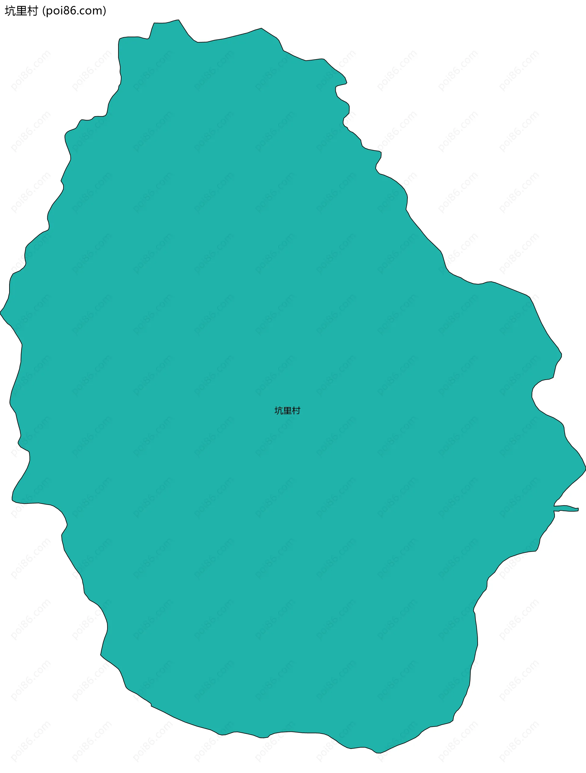 坑里村边界地图