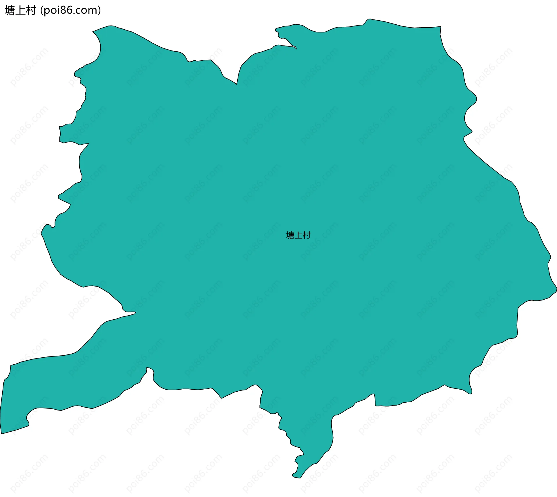 塘上村边界地图