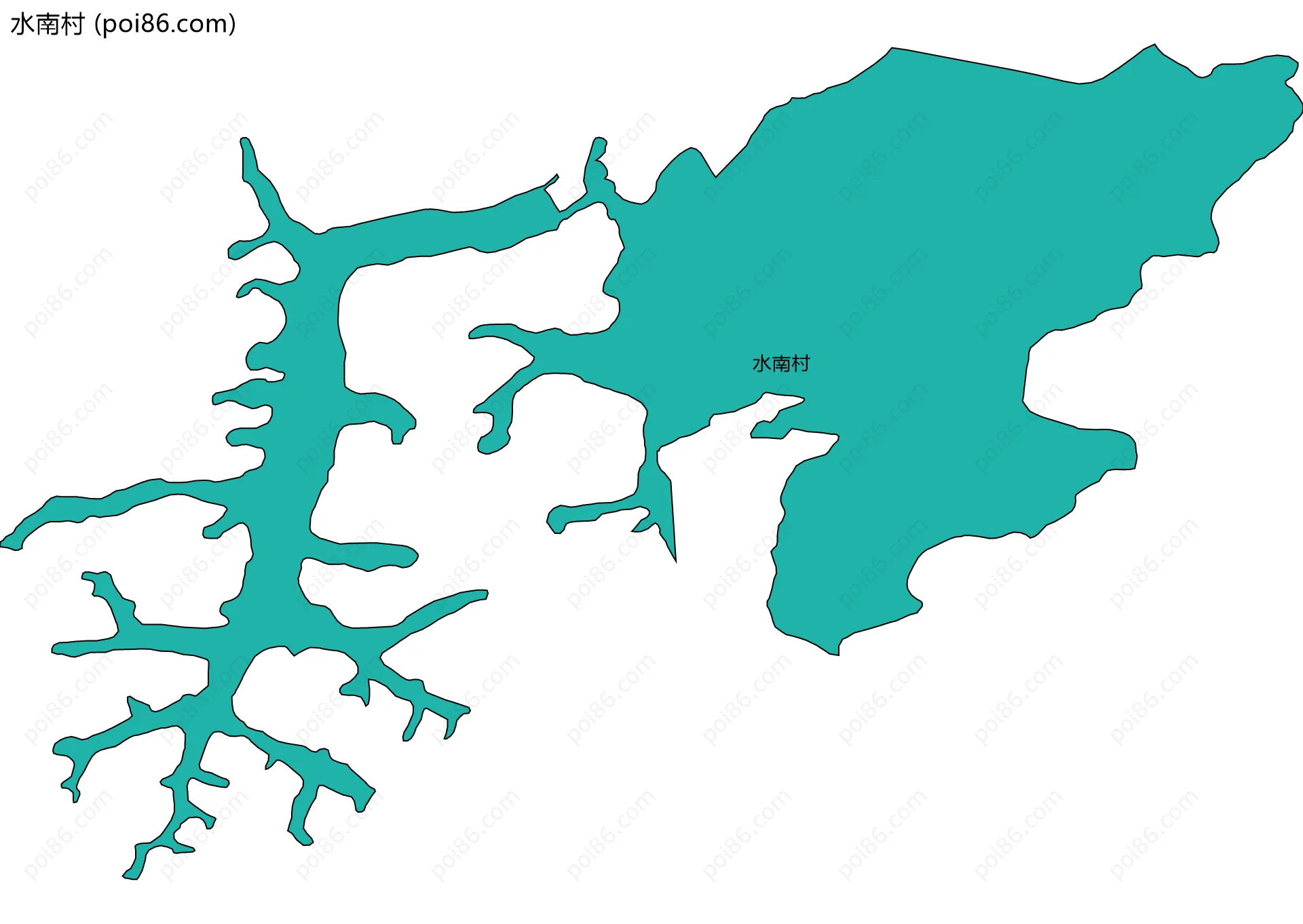 水南村边界地图