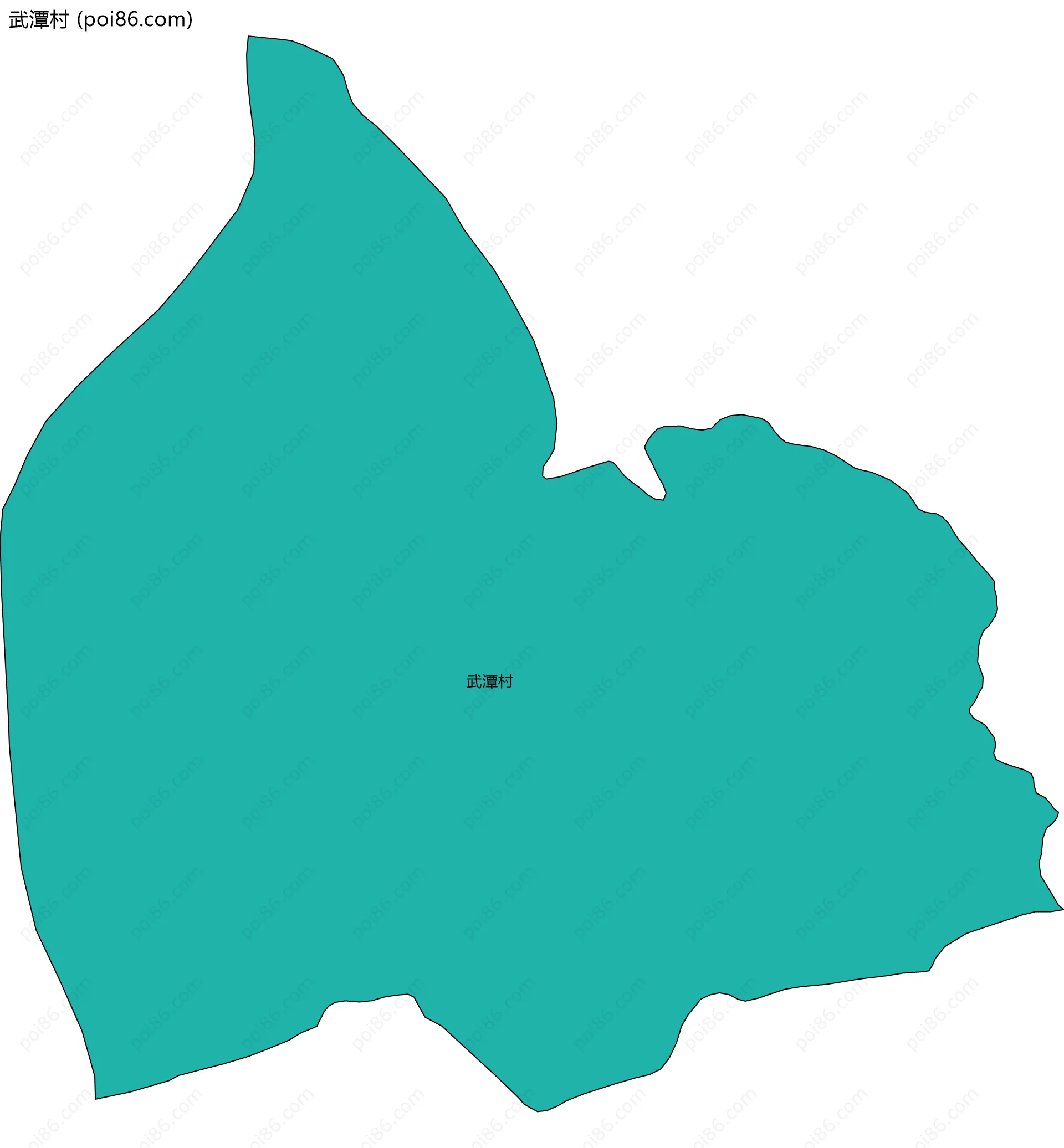 武潭村边界地图