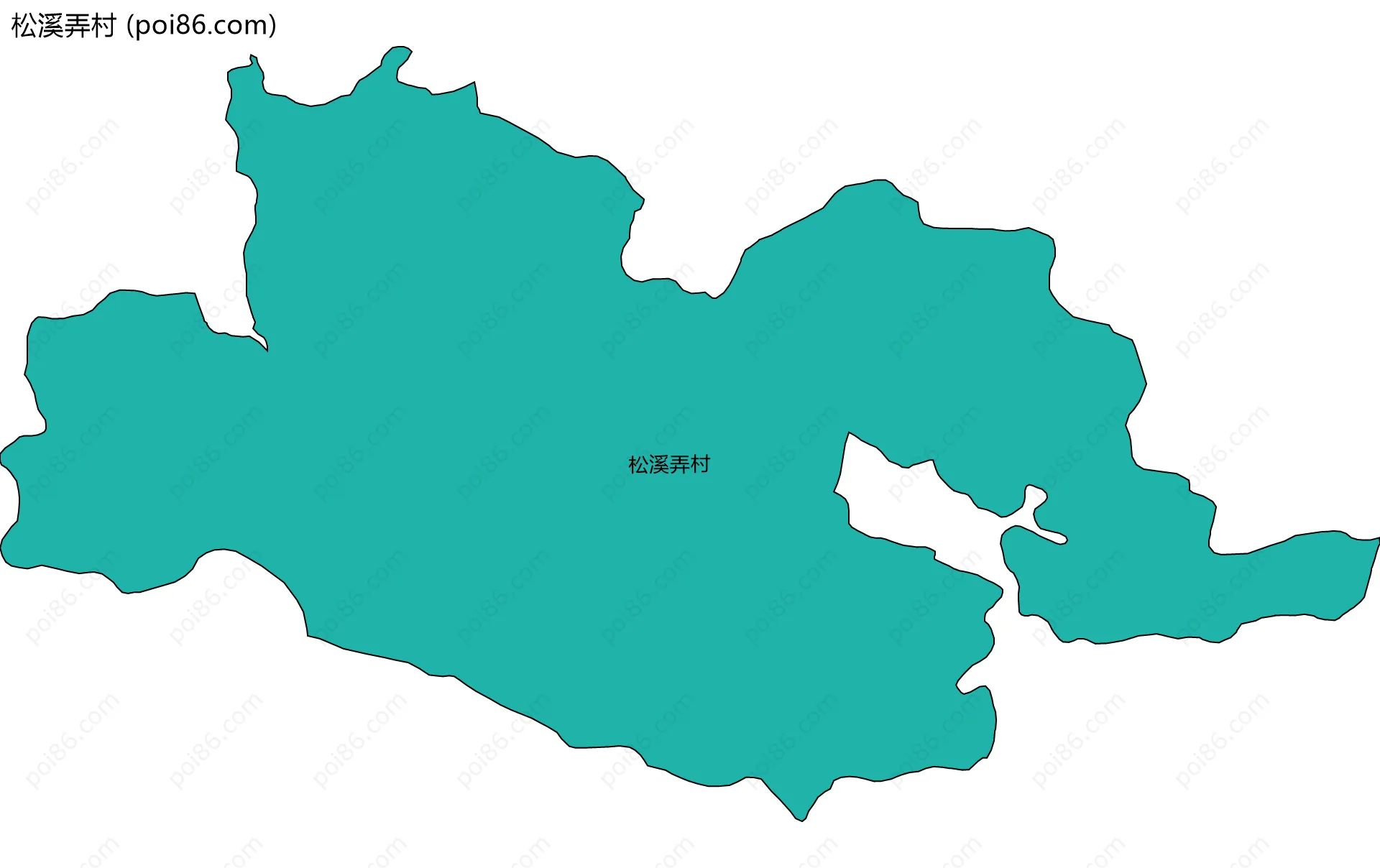 松溪弄村边界地图