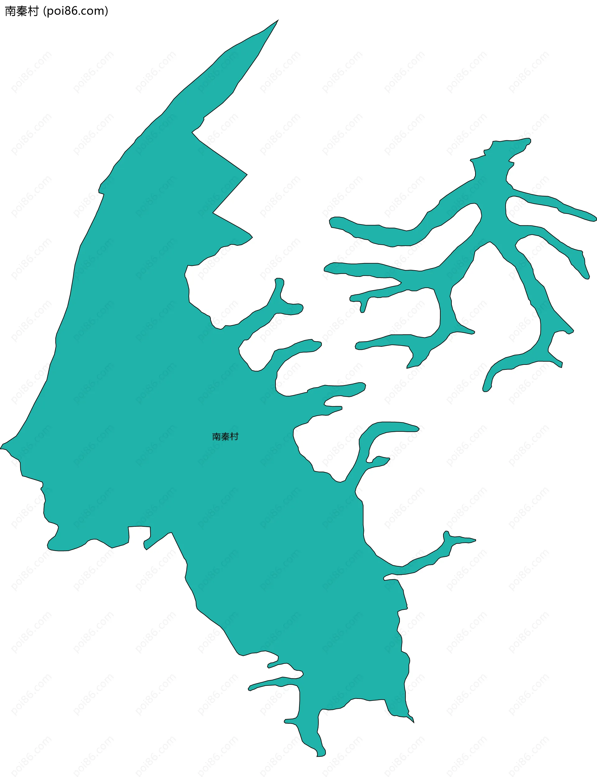 南秦村边界地图