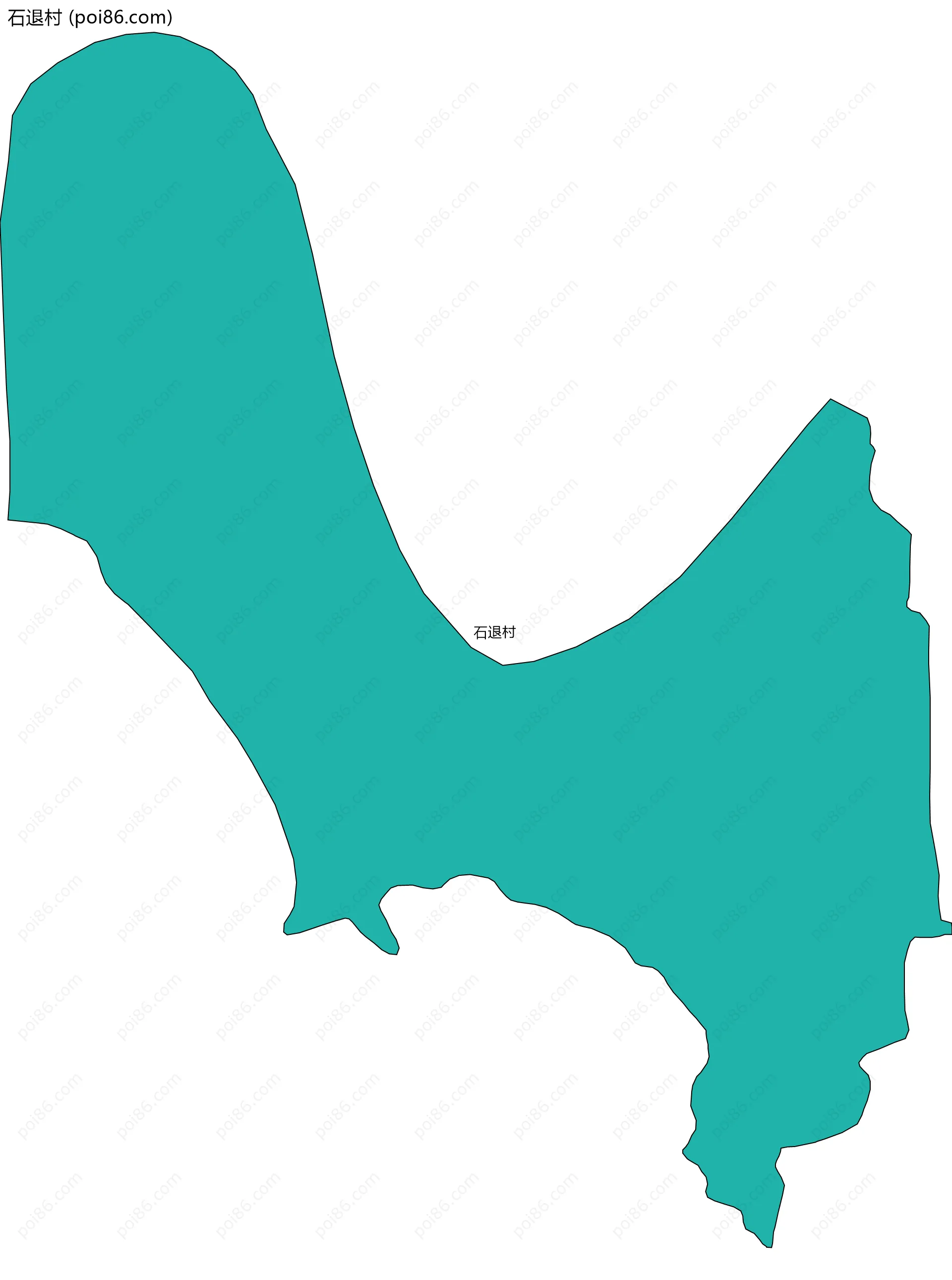 石退村边界地图