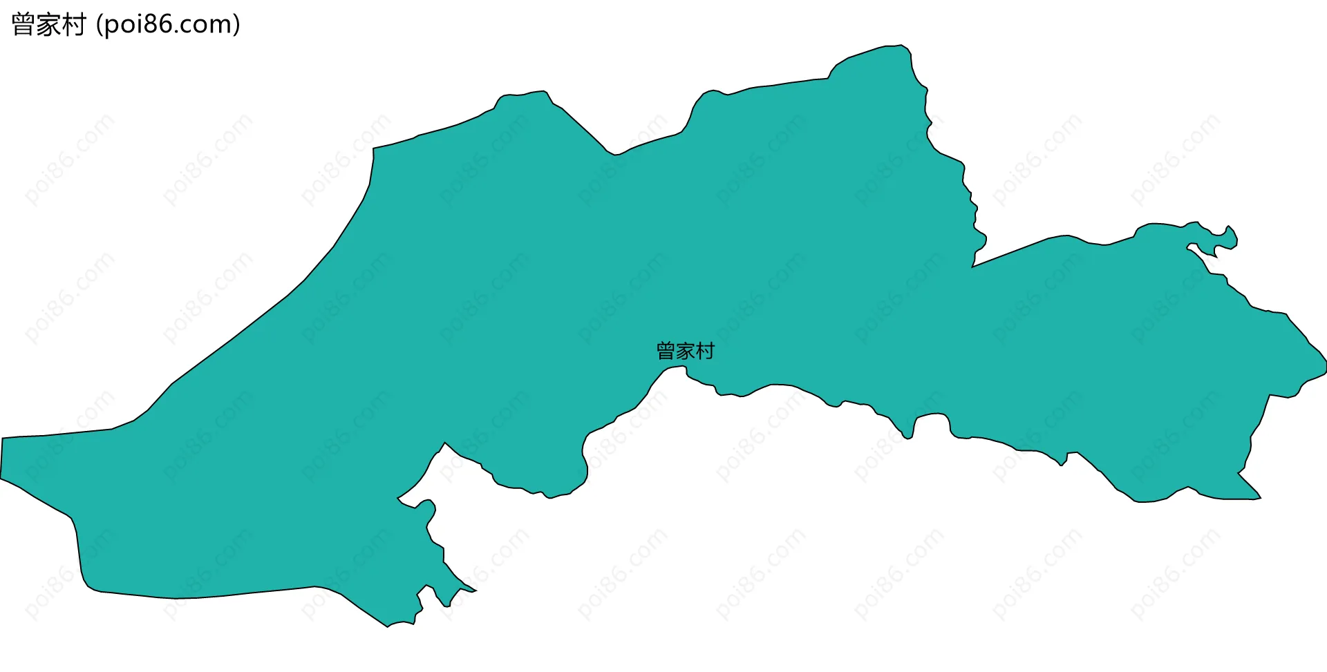 曾家村边界地图