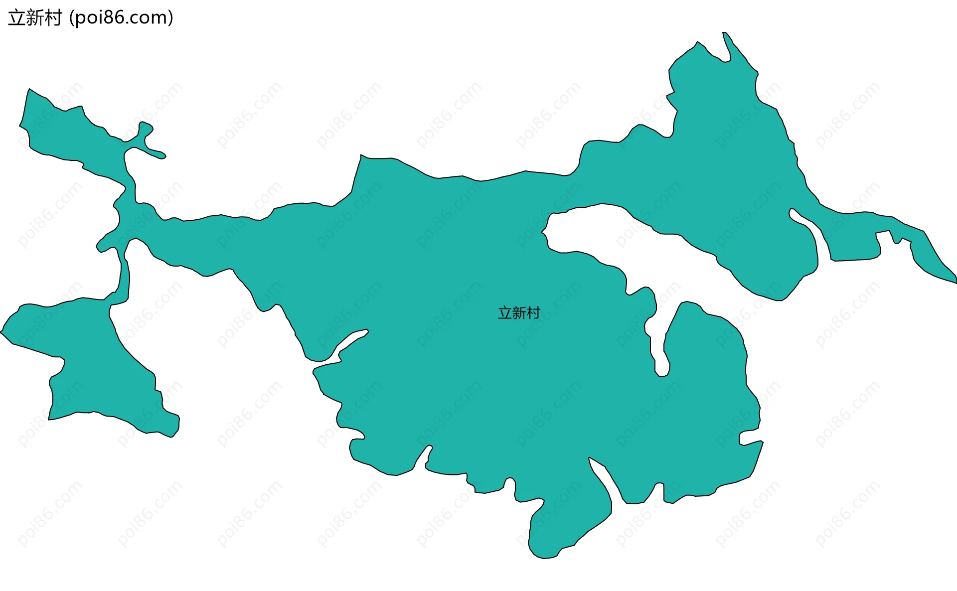 立新村边界地图