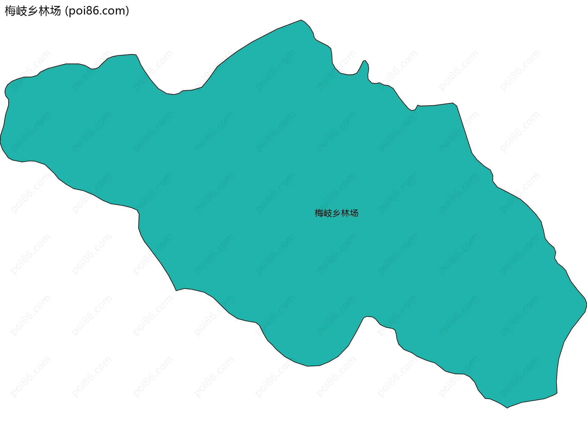 梅岐乡林场边界地图