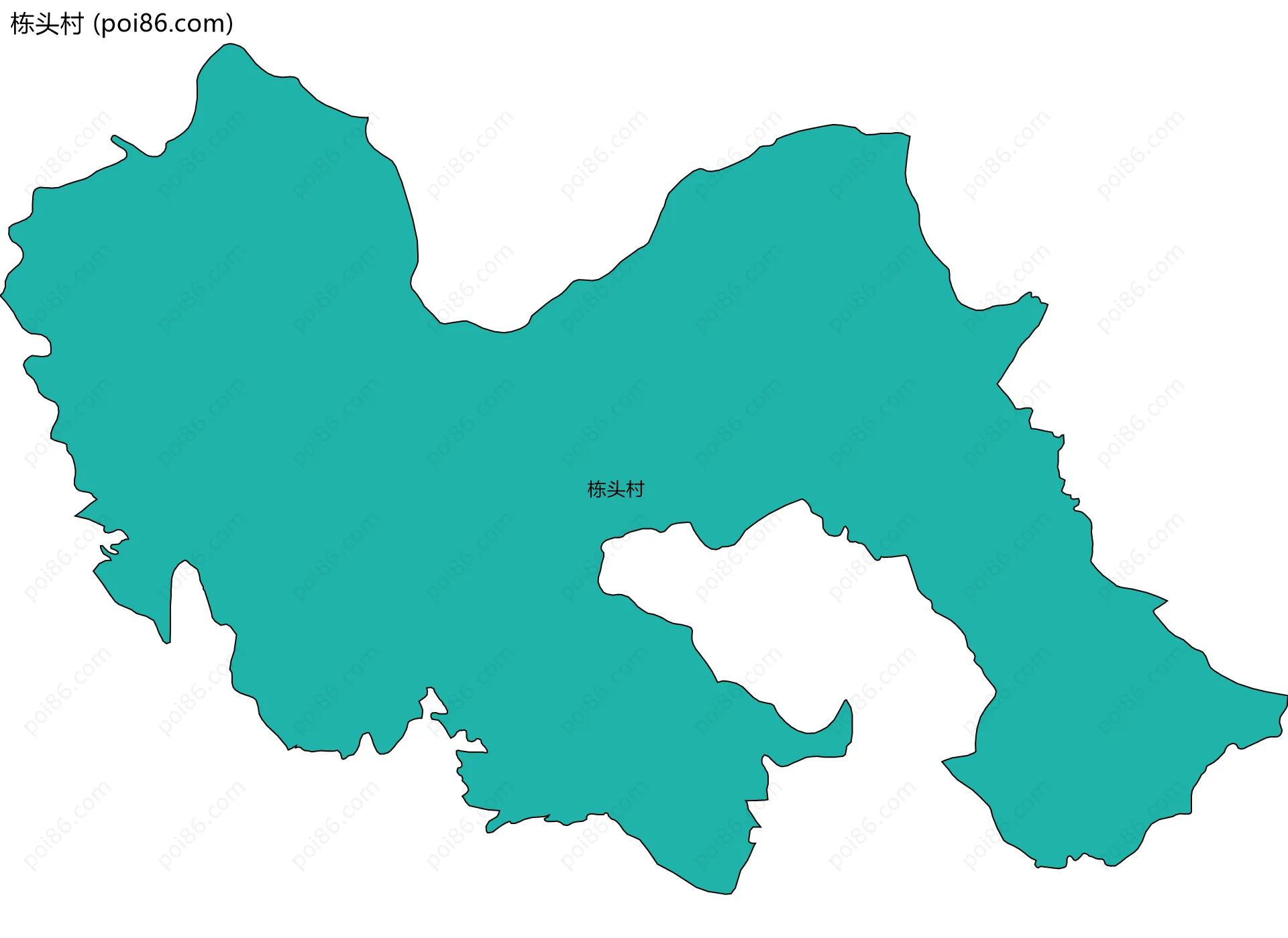 栋头村边界地图